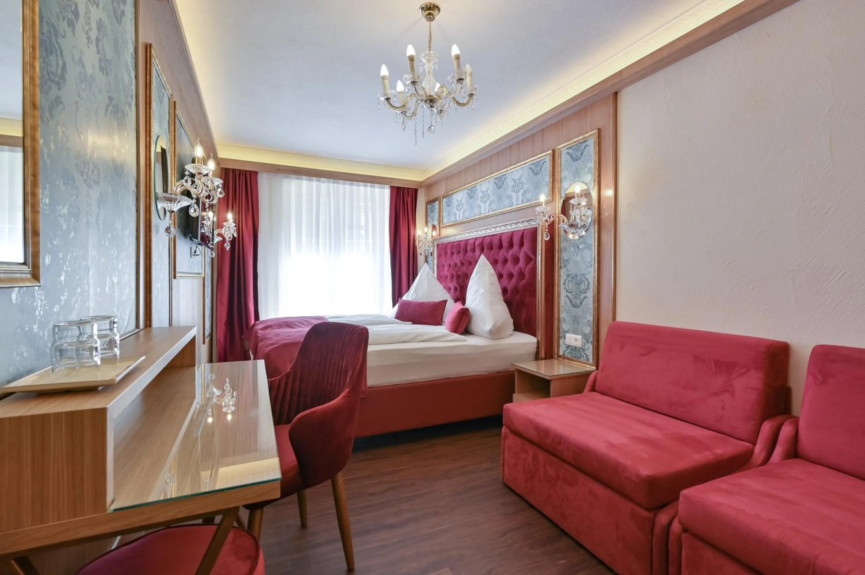 Bed in Hotel Ludwigs