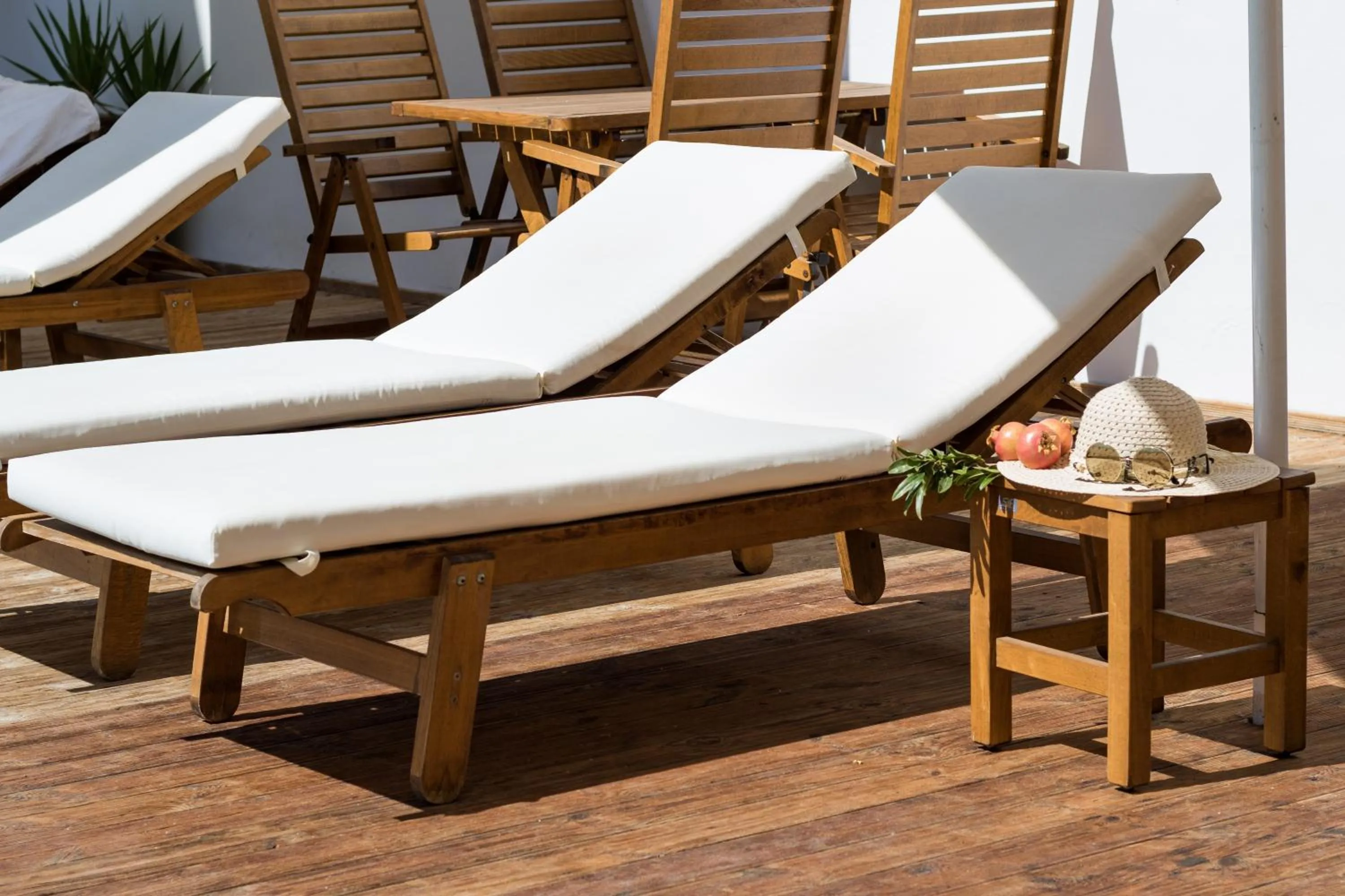 sunbed in Atlantis Hotel