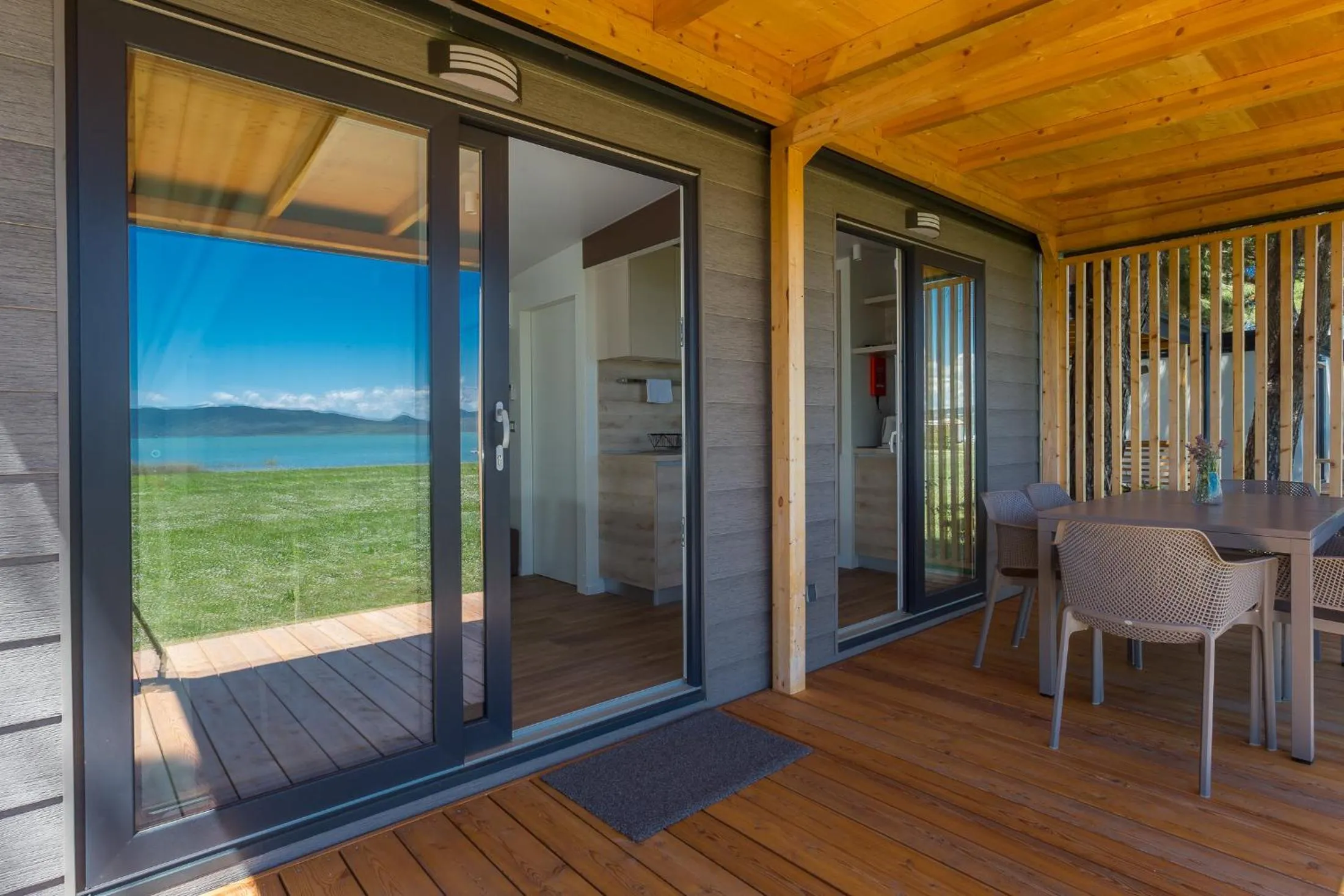 Balcony/Terrace in Camp Vransko lake - Mobile homes
