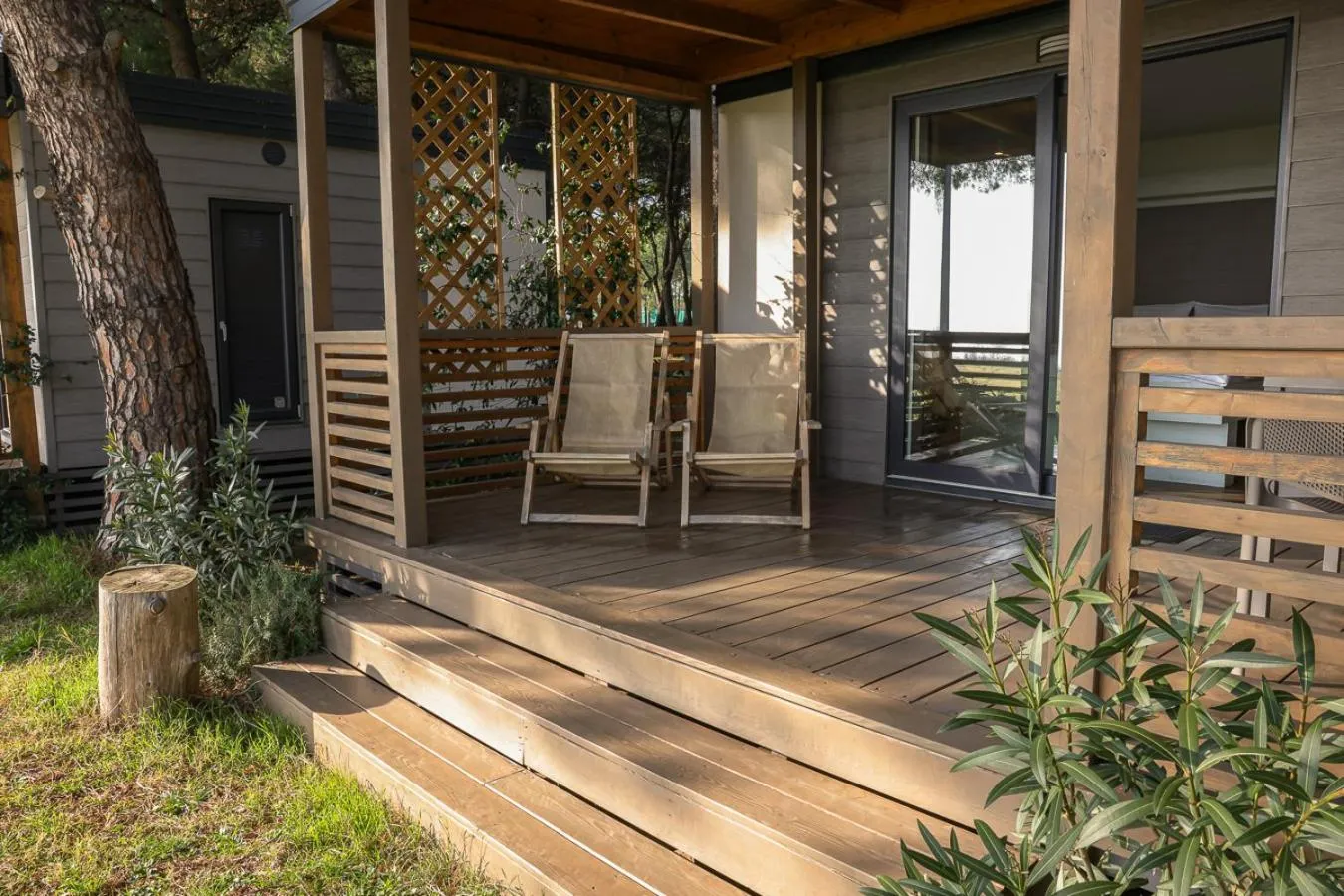 Balcony/Terrace in Camp Vransko lake - Mobile homes