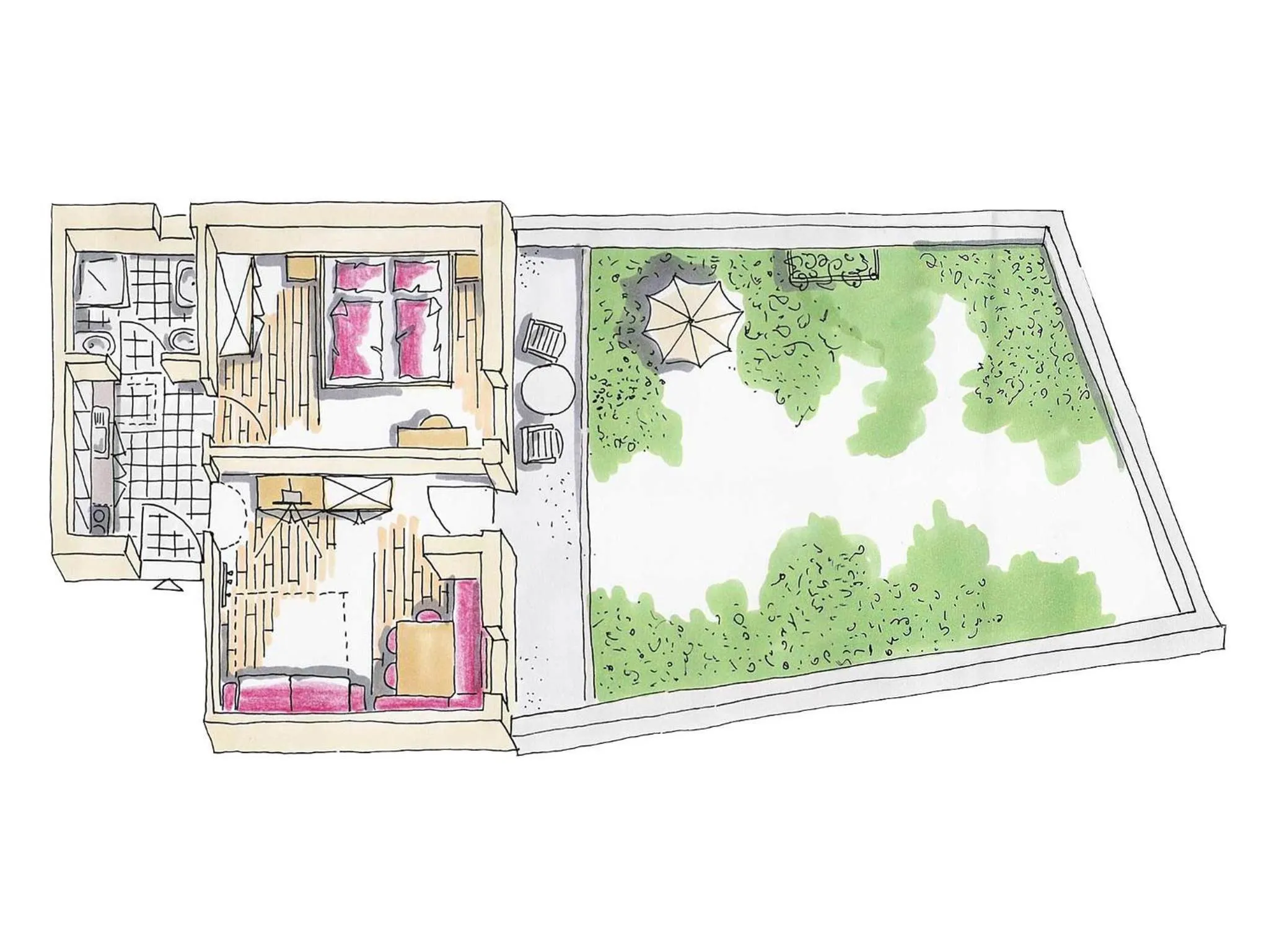 Floor plan in Residence Araldina