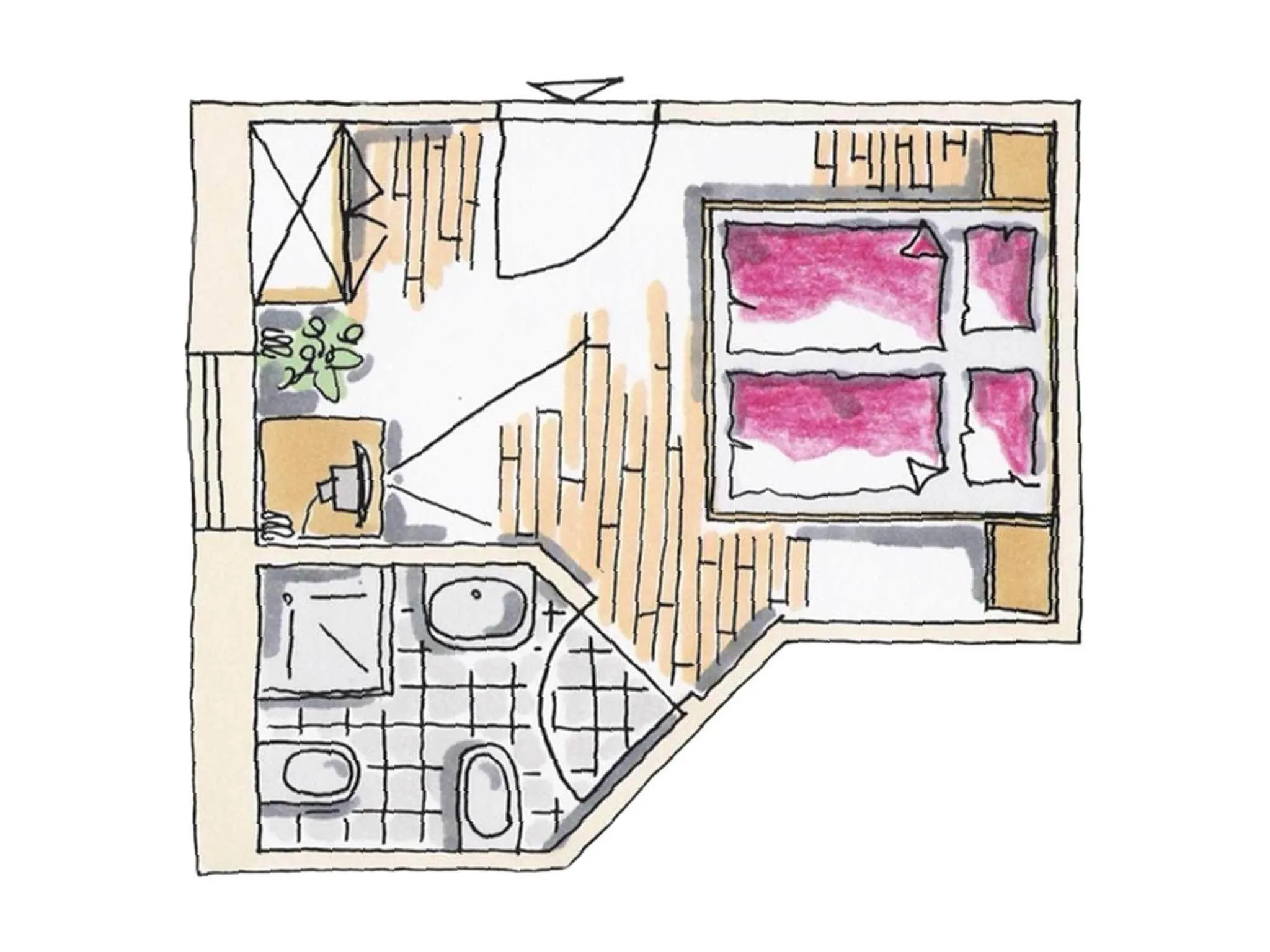 Floor plan in Residence Araldina