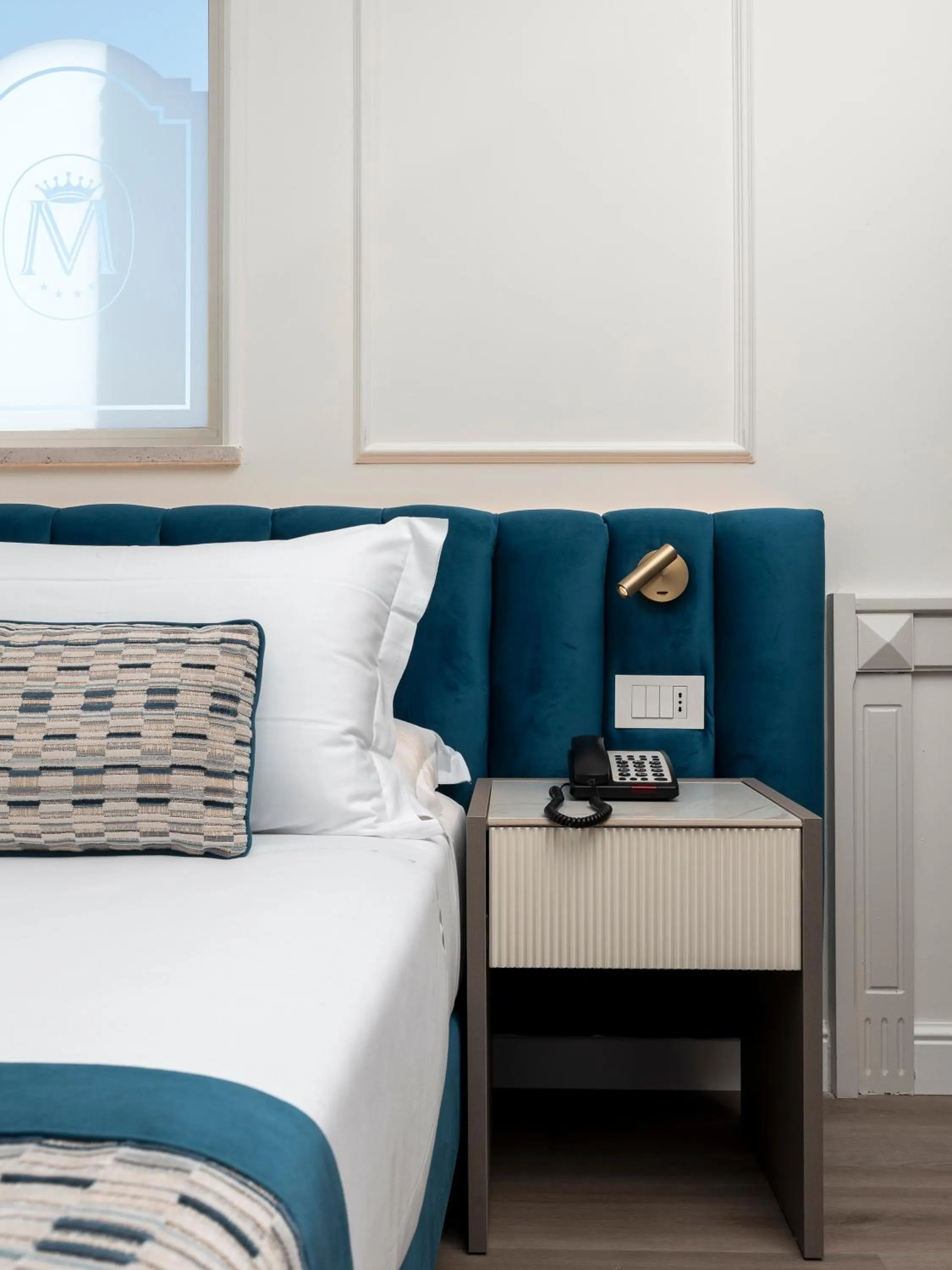 Bed in Hotel Michelangelo