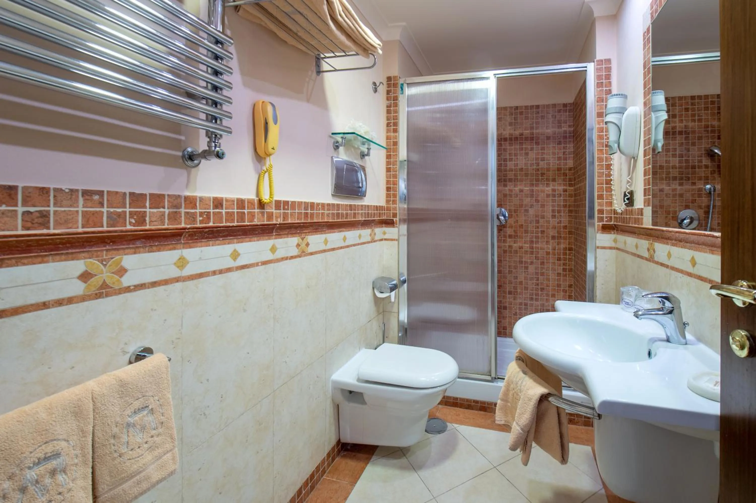 Shower in Hotel Michelangelo