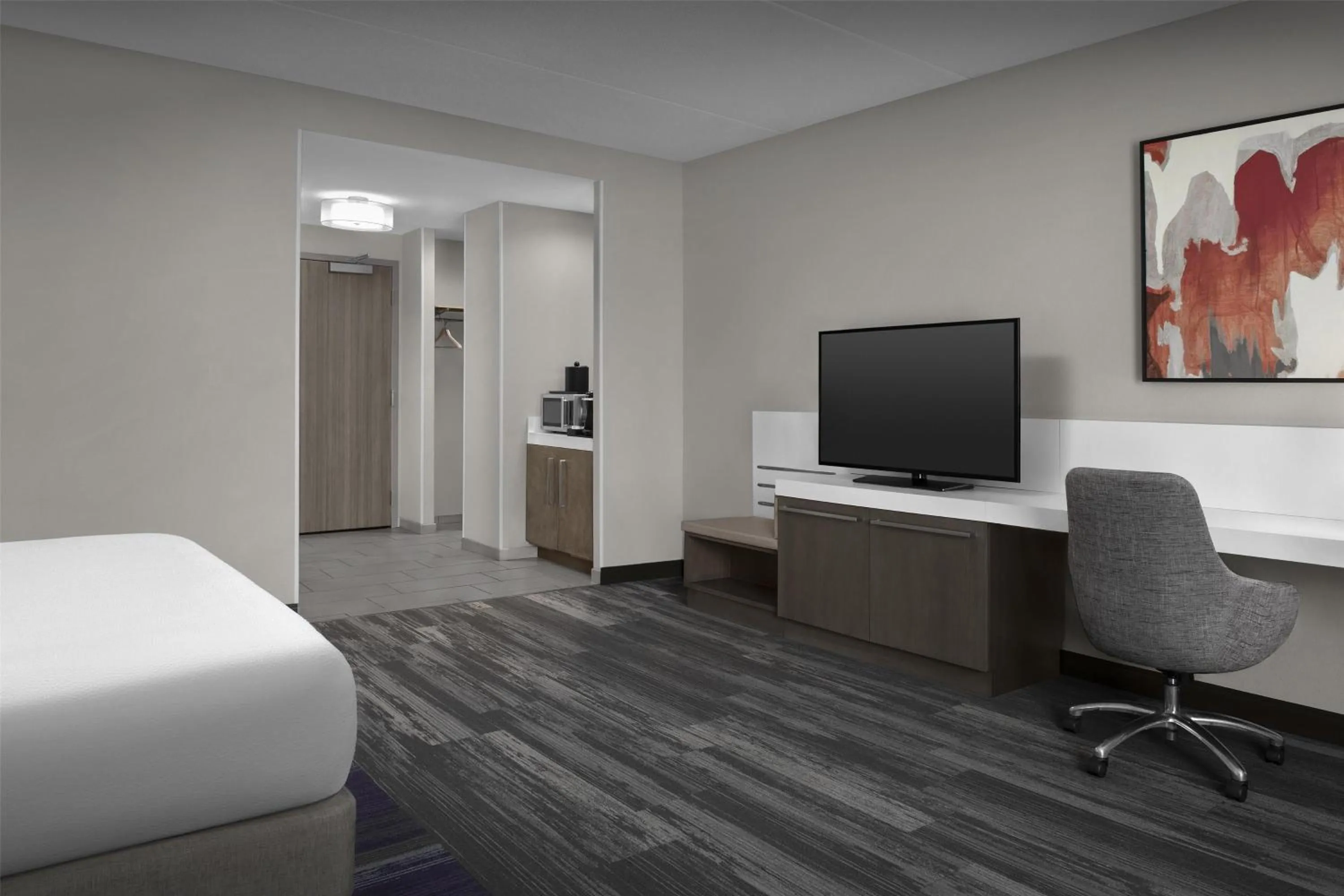 Bed in Hilton Garden Inn Charlotte Waverly