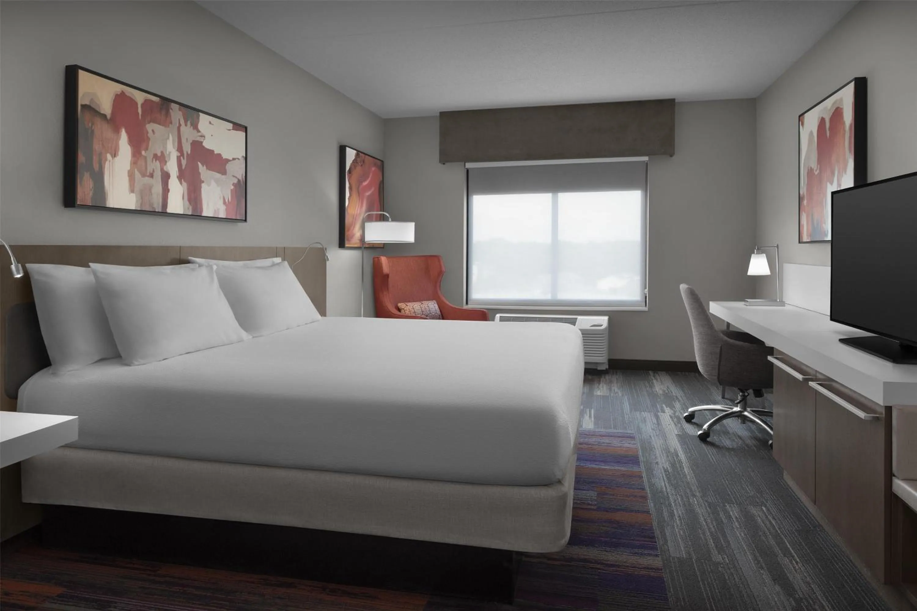 Bed in Hilton Garden Inn Charlotte Waverly