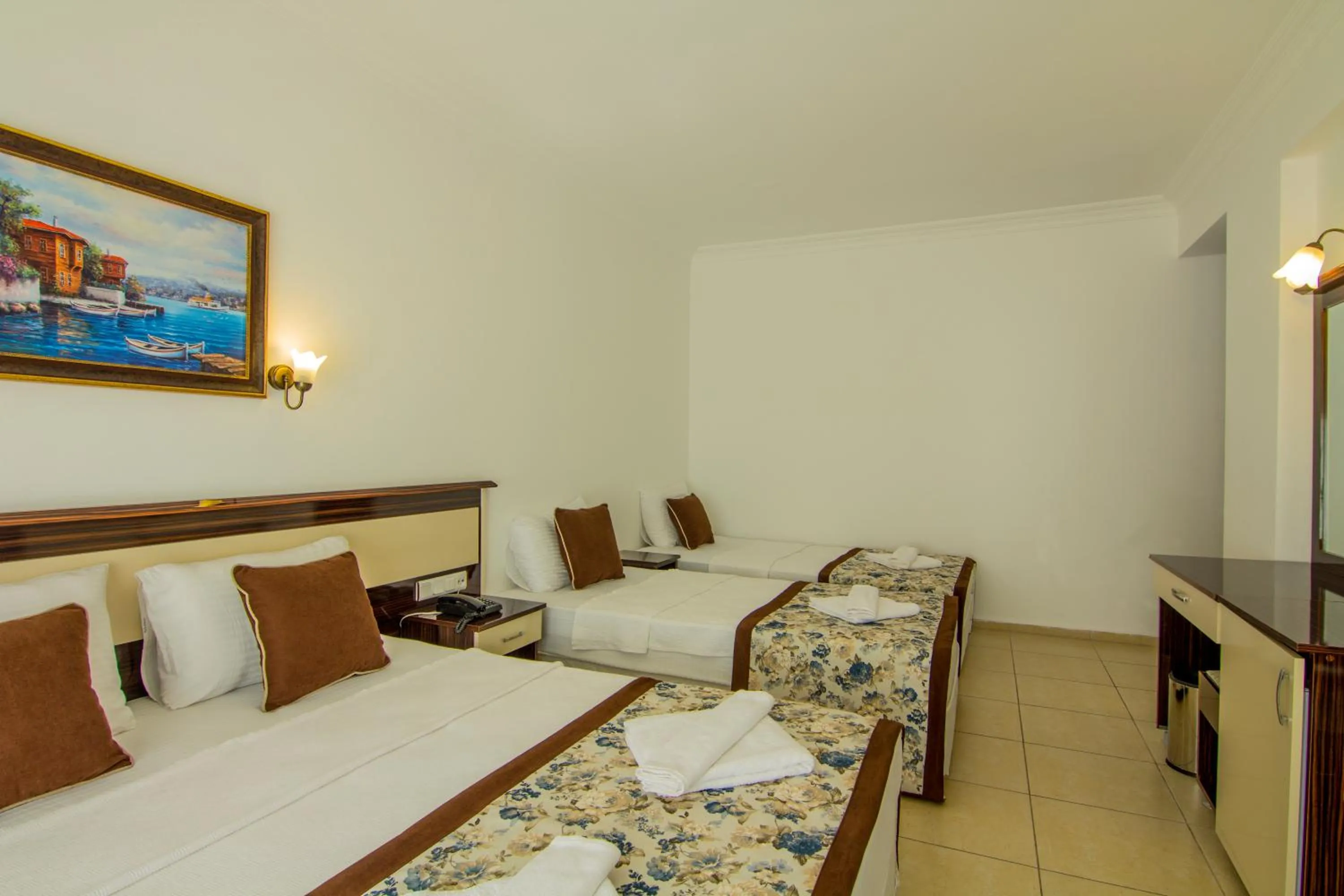 Bed in Belcekum Beach Hotel