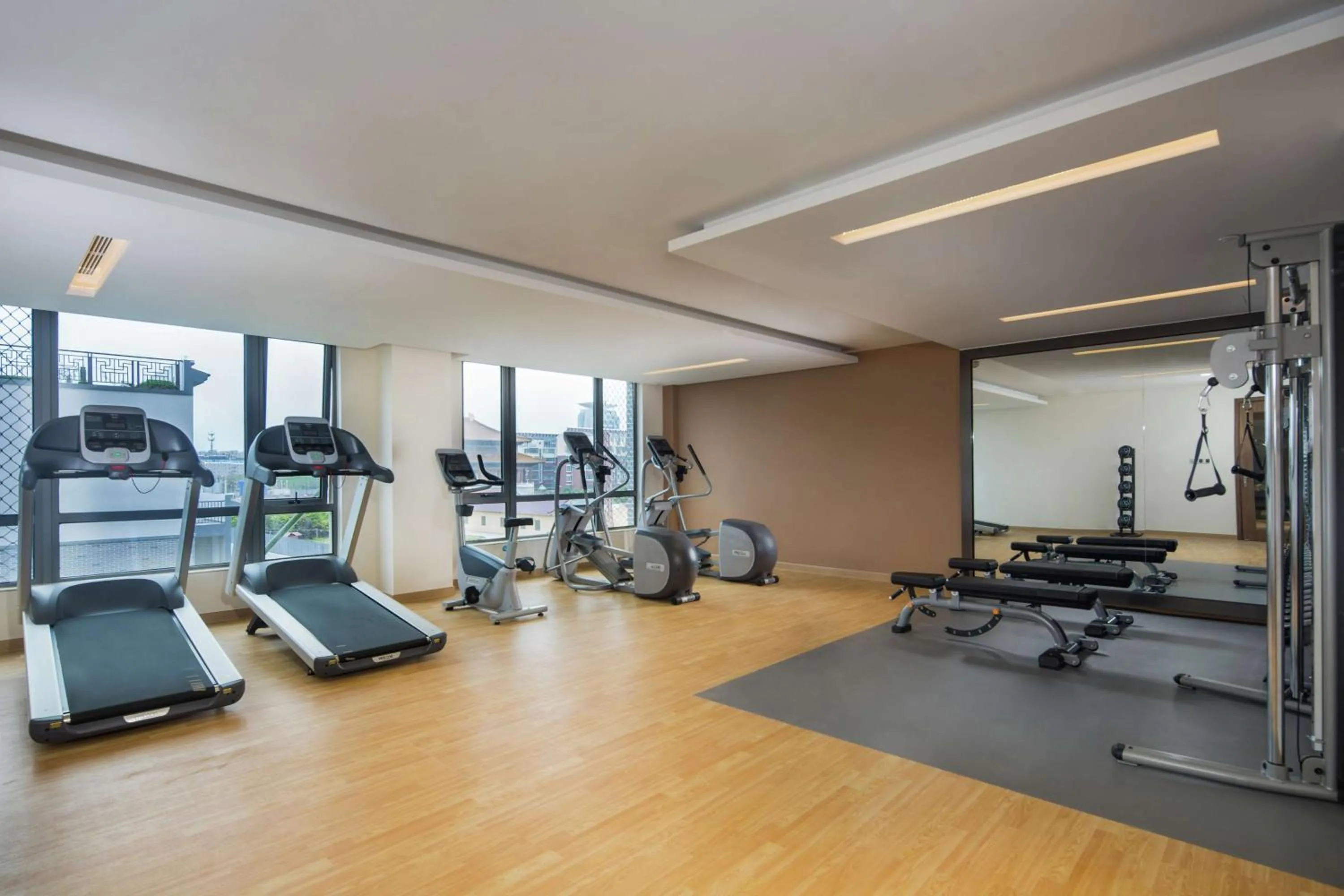 Fitness centre/facilities in Hilton Garden Inn Qidong