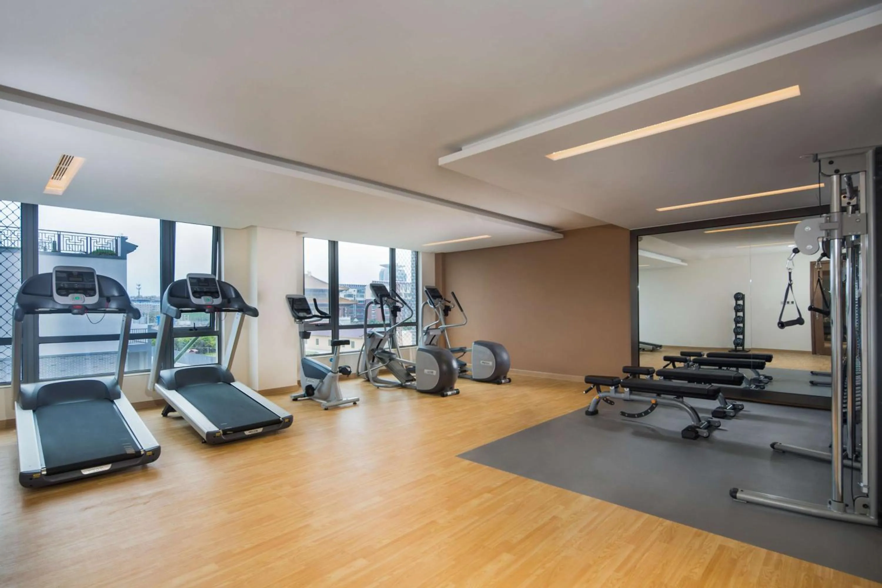 Fitness centre/facilities in Hilton Garden Inn Qidong
