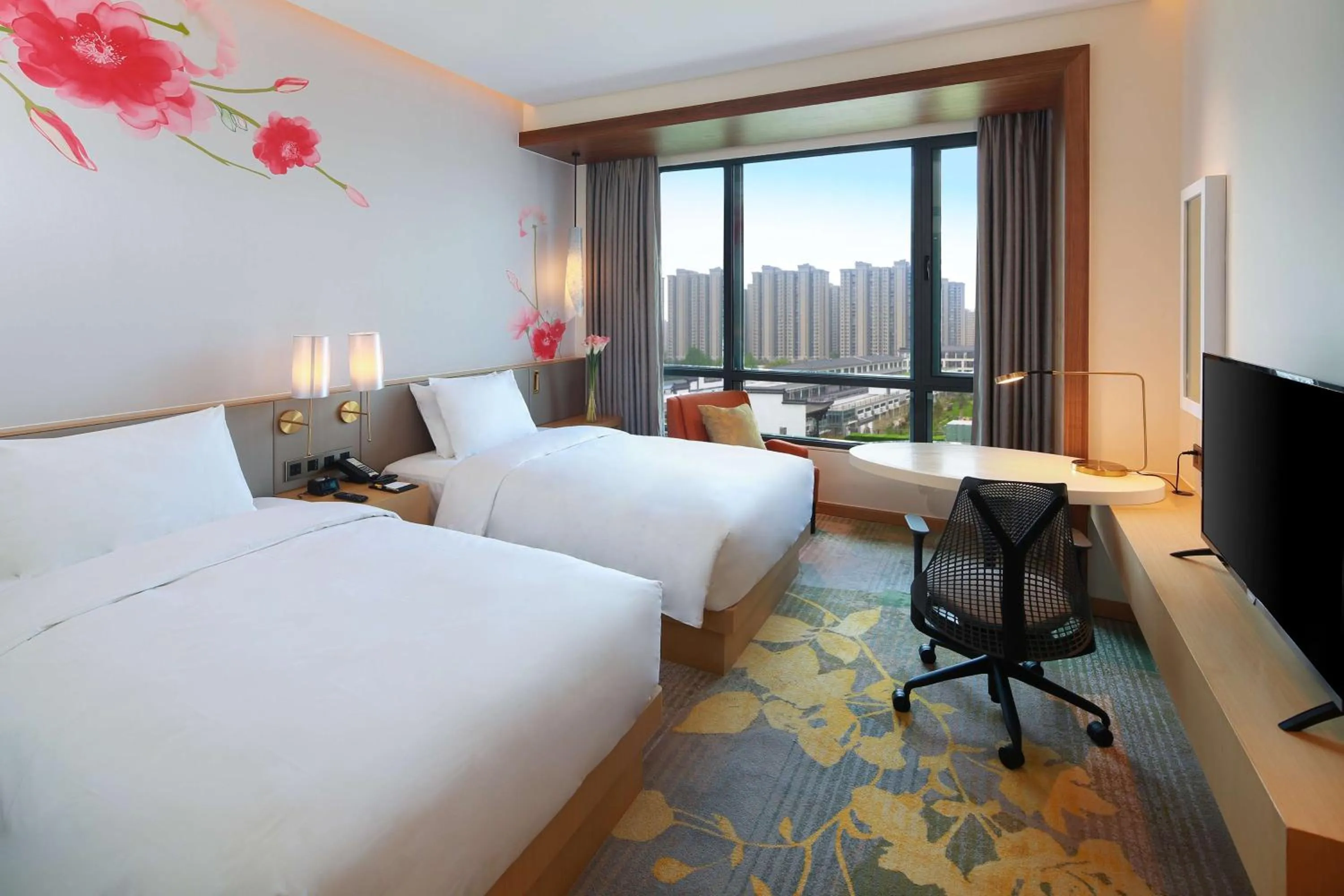 Bedroom, Bed in Hilton Garden Inn Qidong