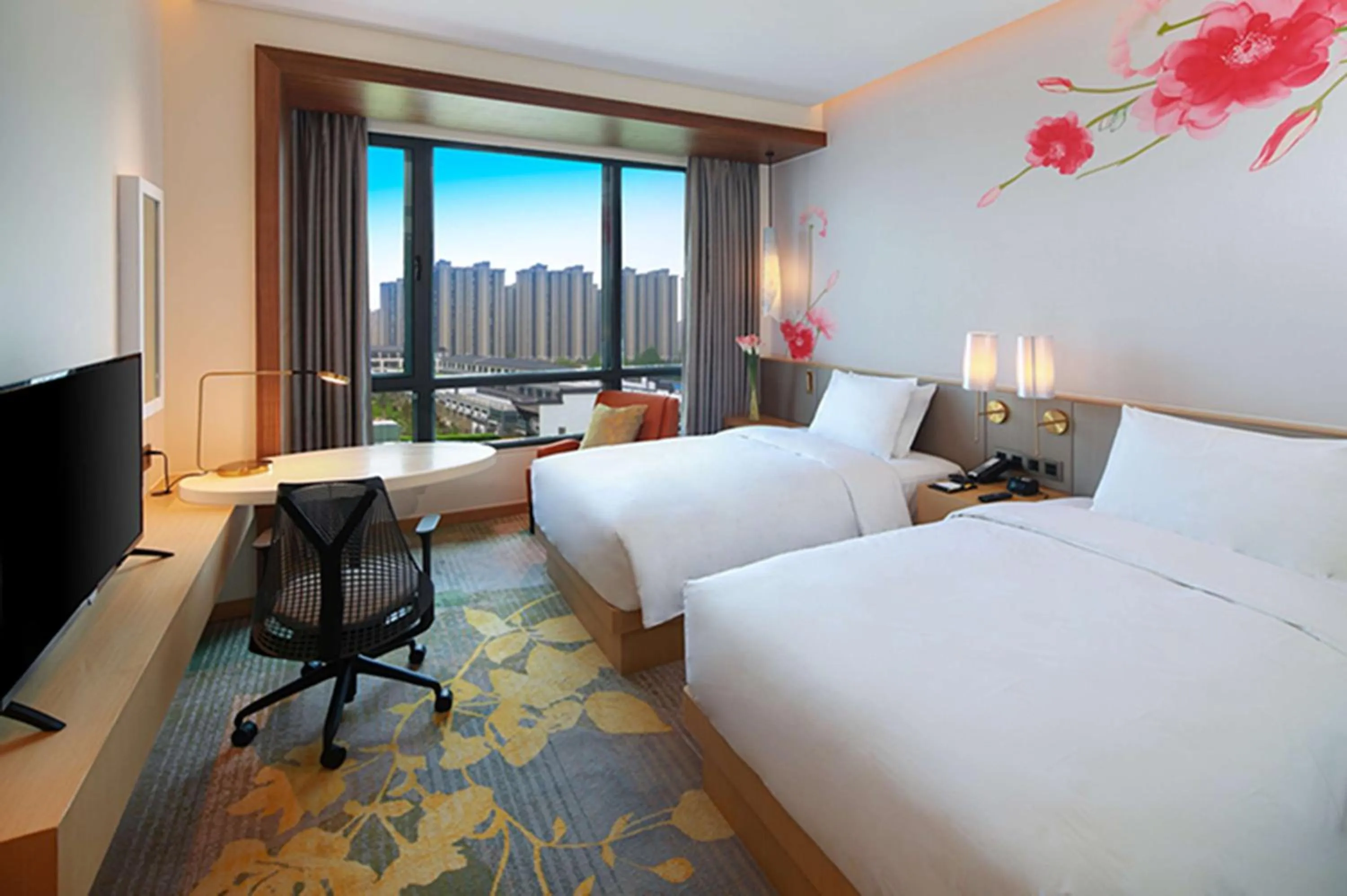 Bedroom, Bed in Hilton Garden Inn Qidong