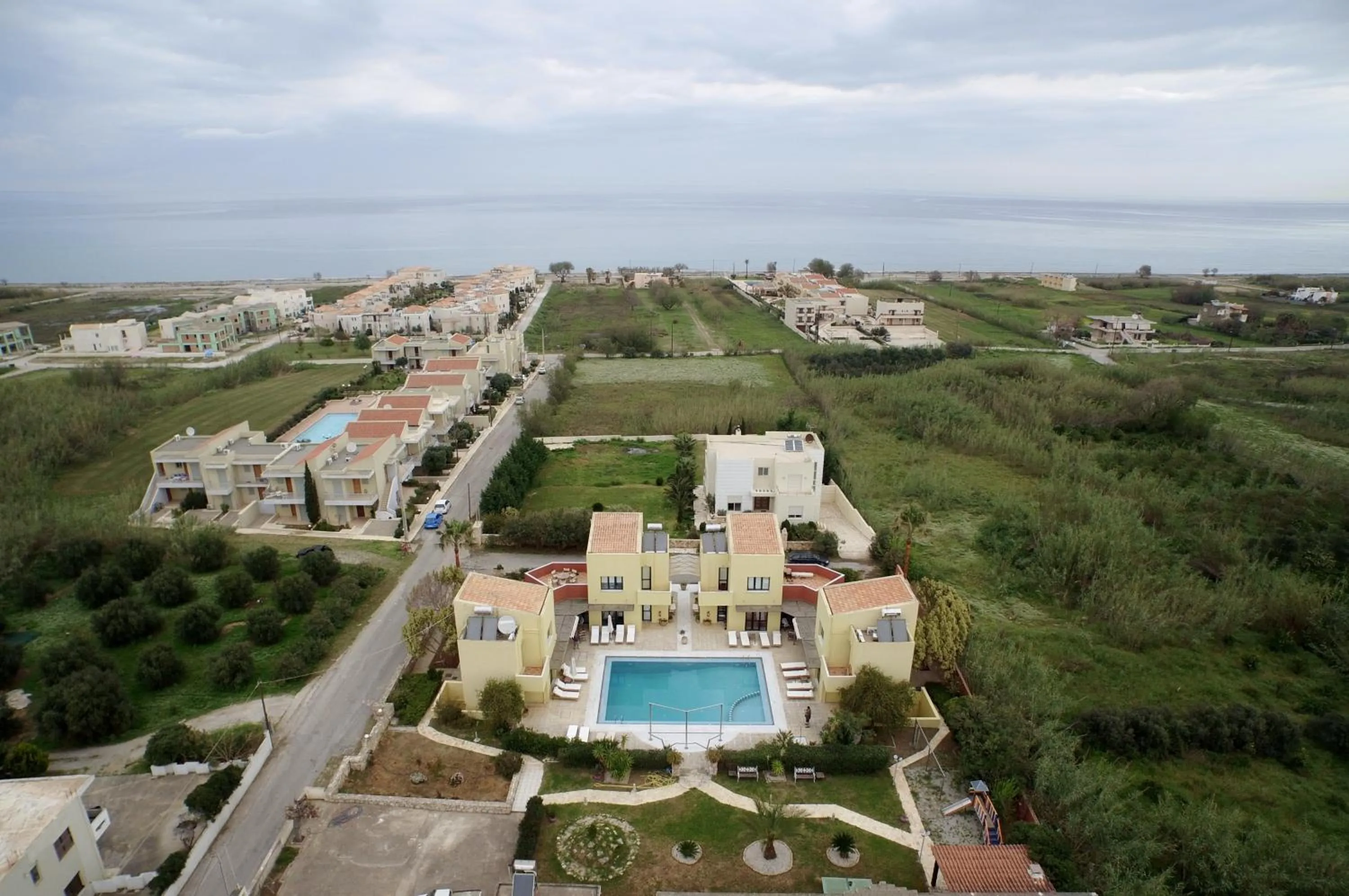Bird's eye view in Daphnis Villas