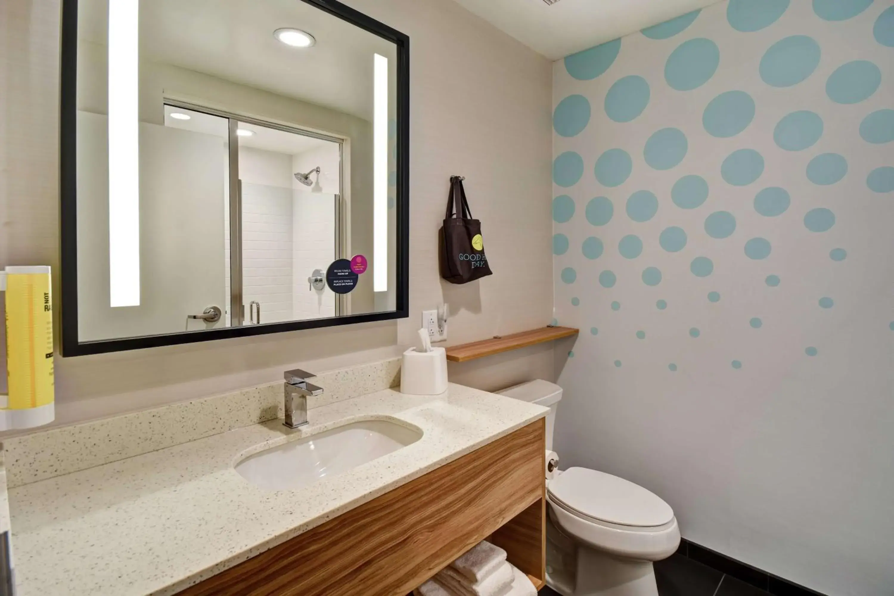 Bathroom in Tru By Hilton Raleigh Durham Airport Bathroom in Tru By Hilton Raleigh Durham Airport