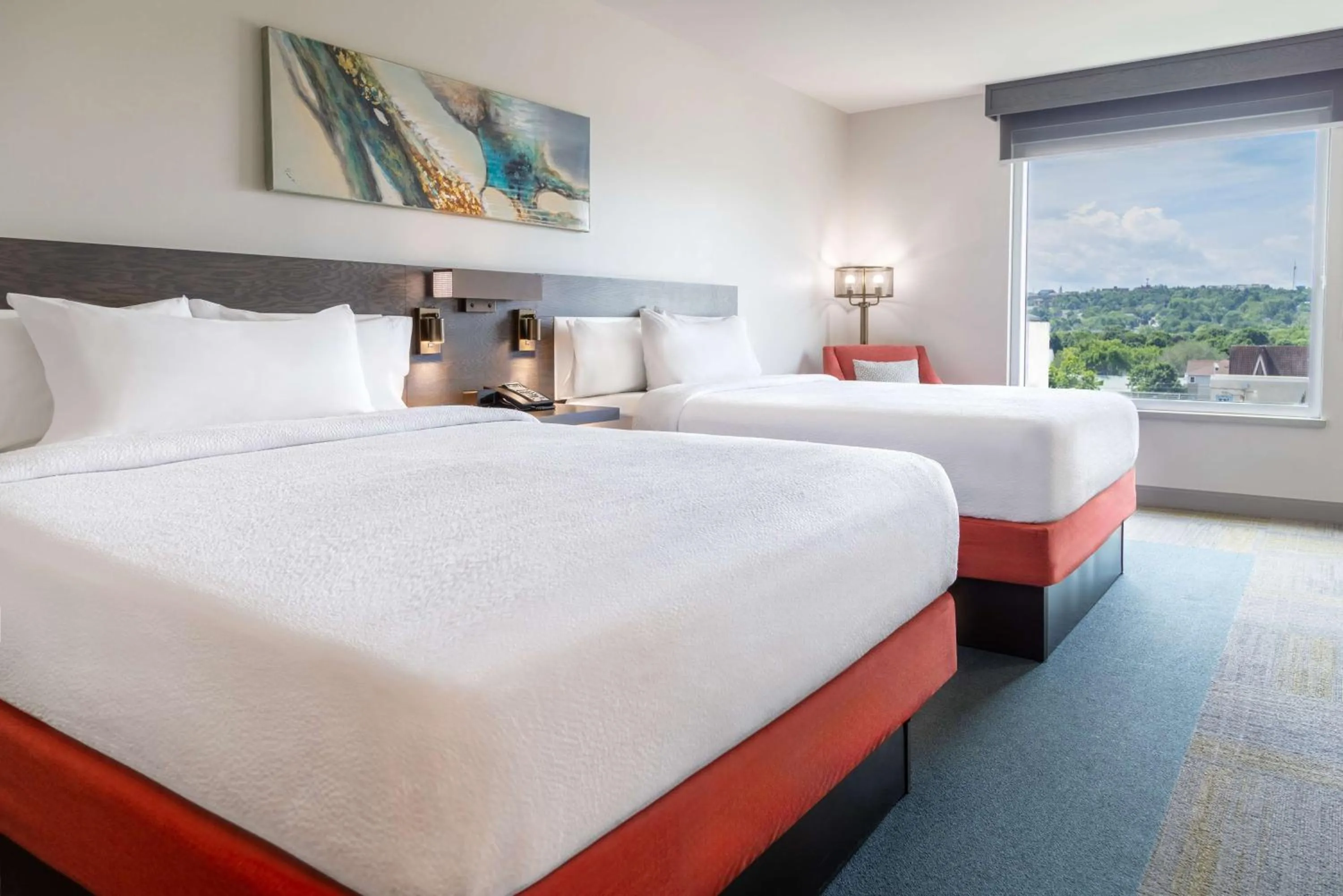 Bed in Hilton Garden Inn Fredericton