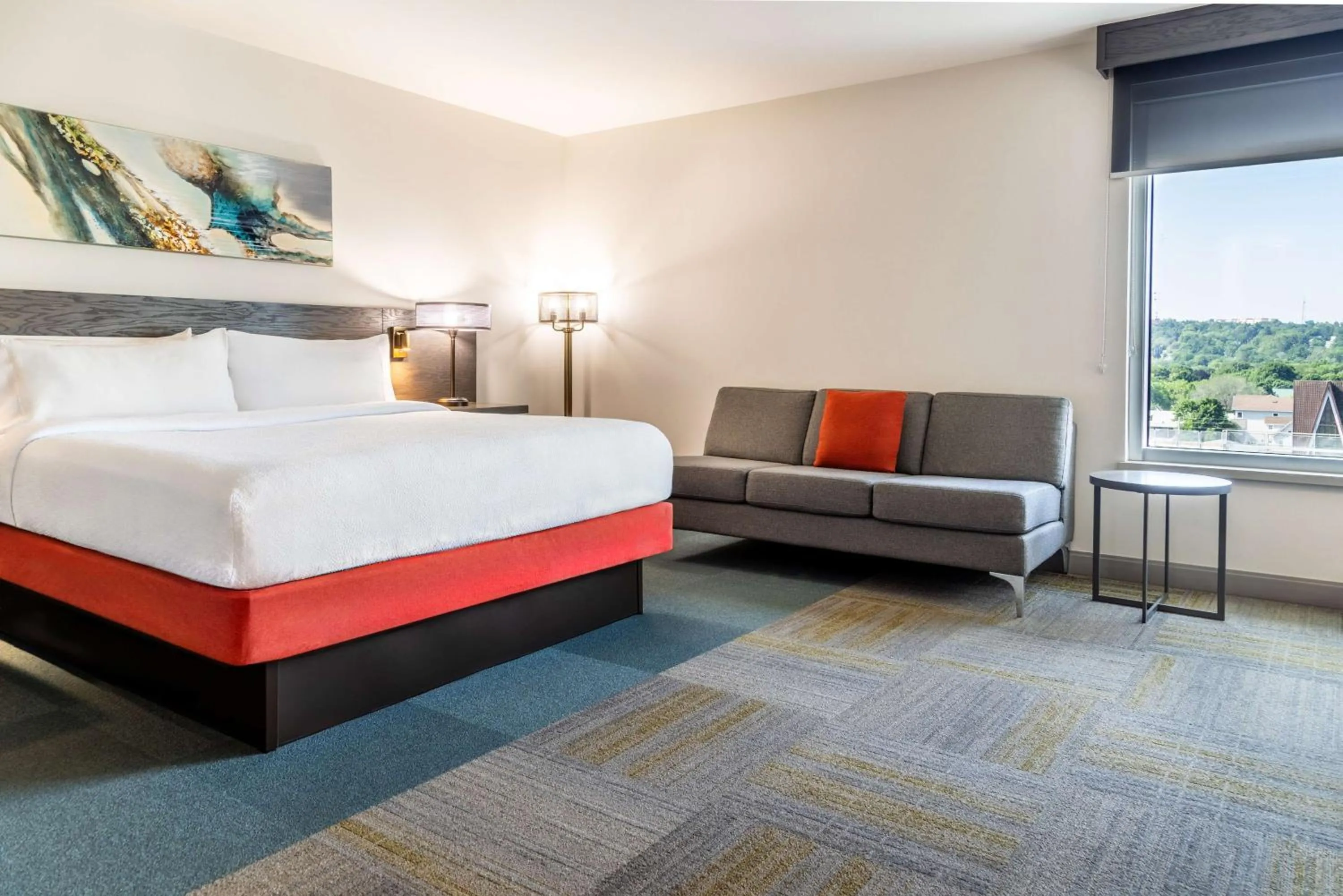 Bed in Hilton Garden Inn Fredericton