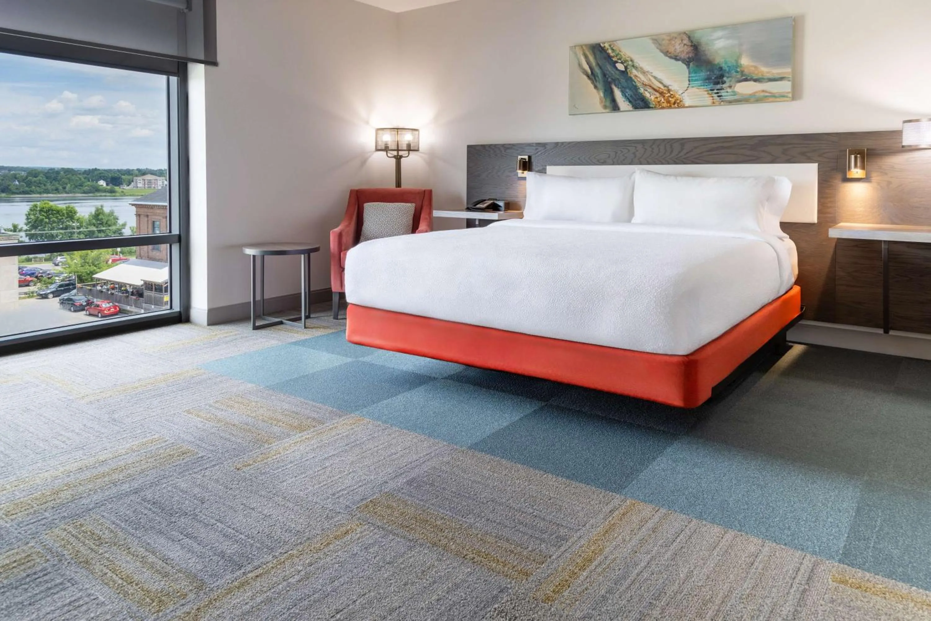 Bed in Hilton Garden Inn Fredericton