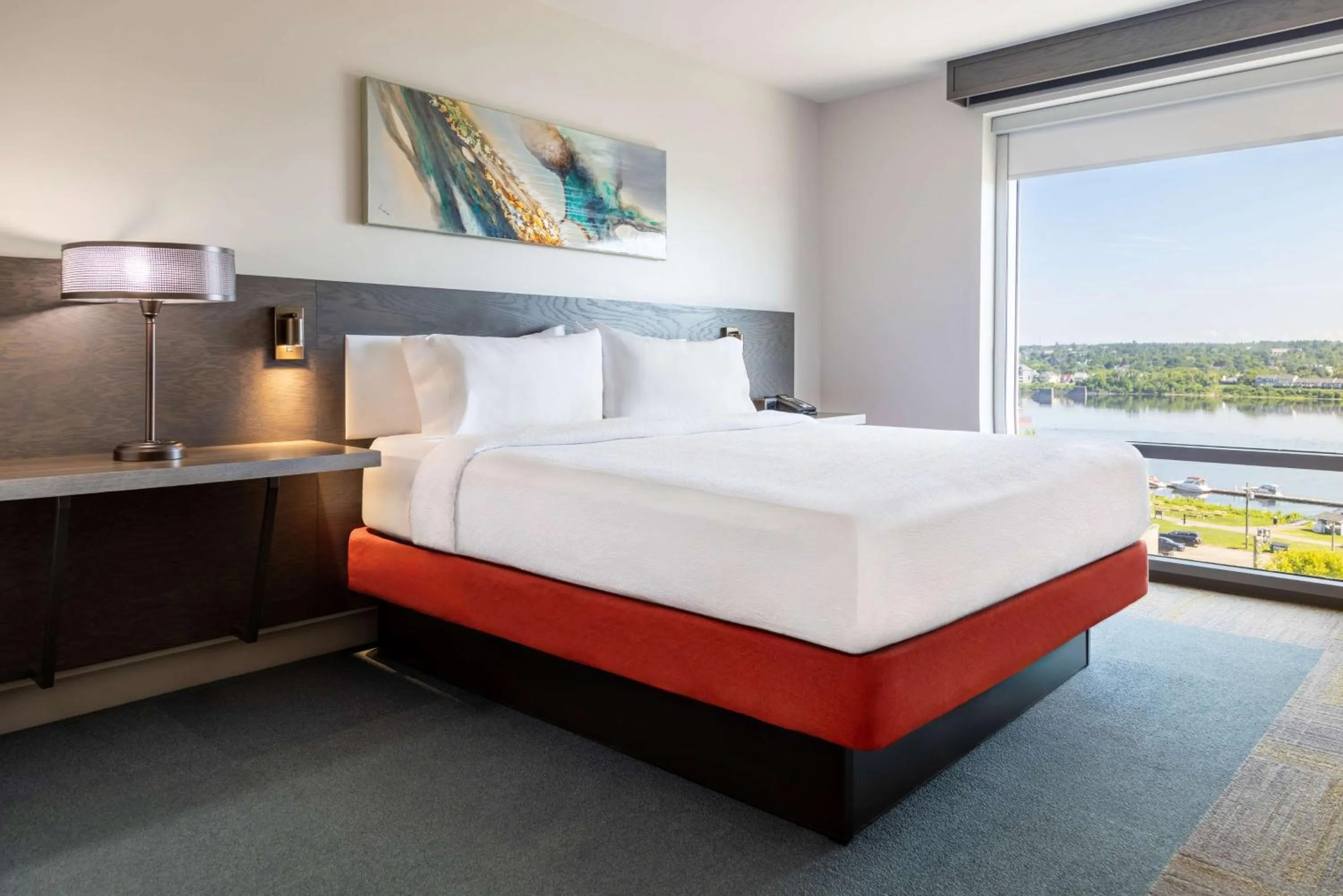 Bed in Hilton Garden Inn Fredericton