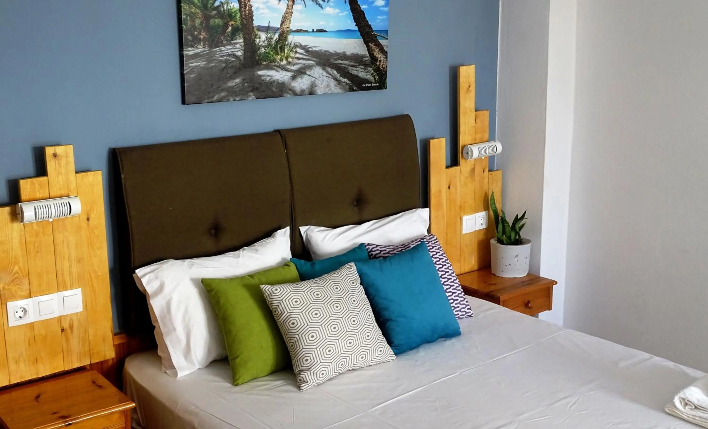 Bed in Malia Boutique Studios