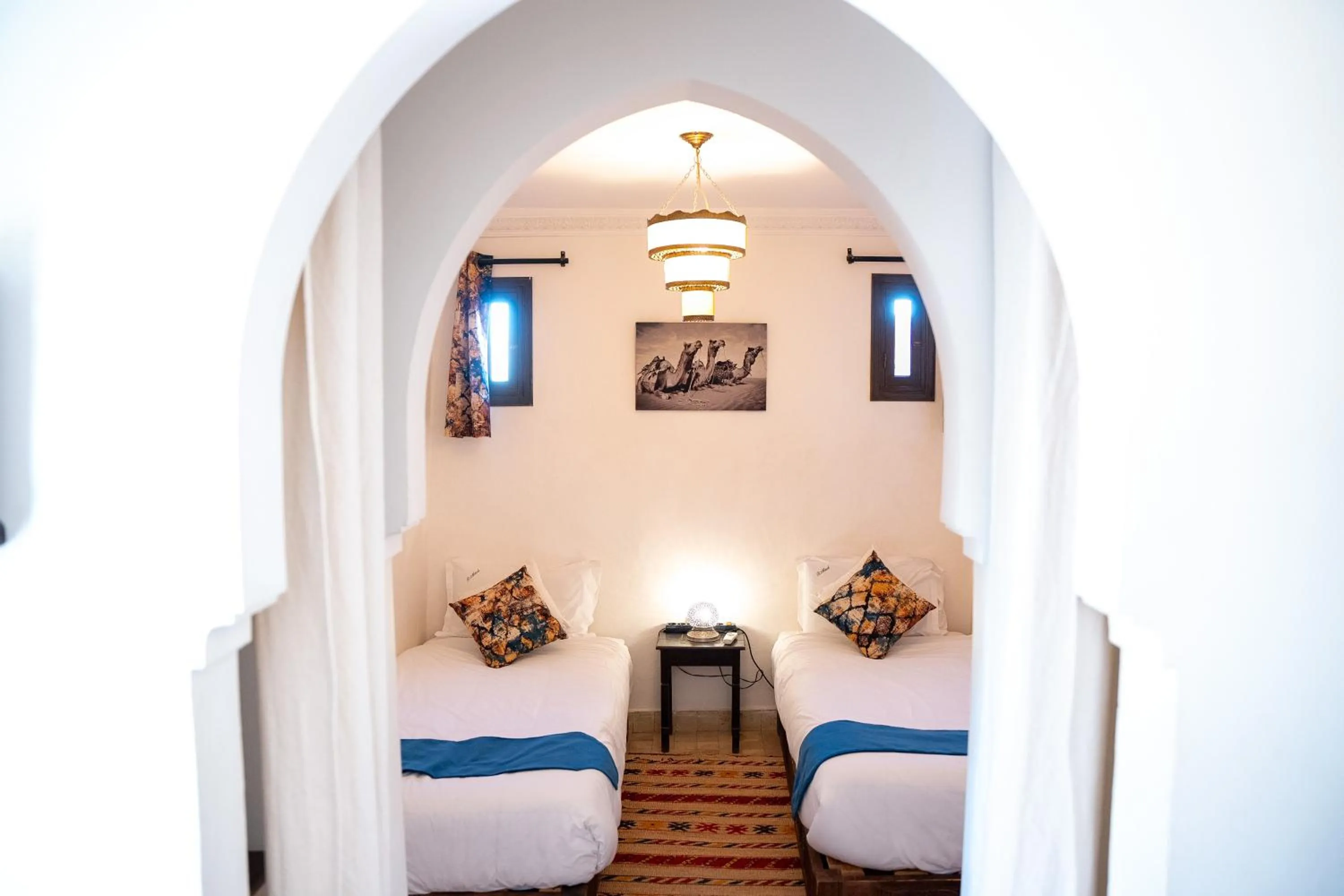 Bed in Riad Maud