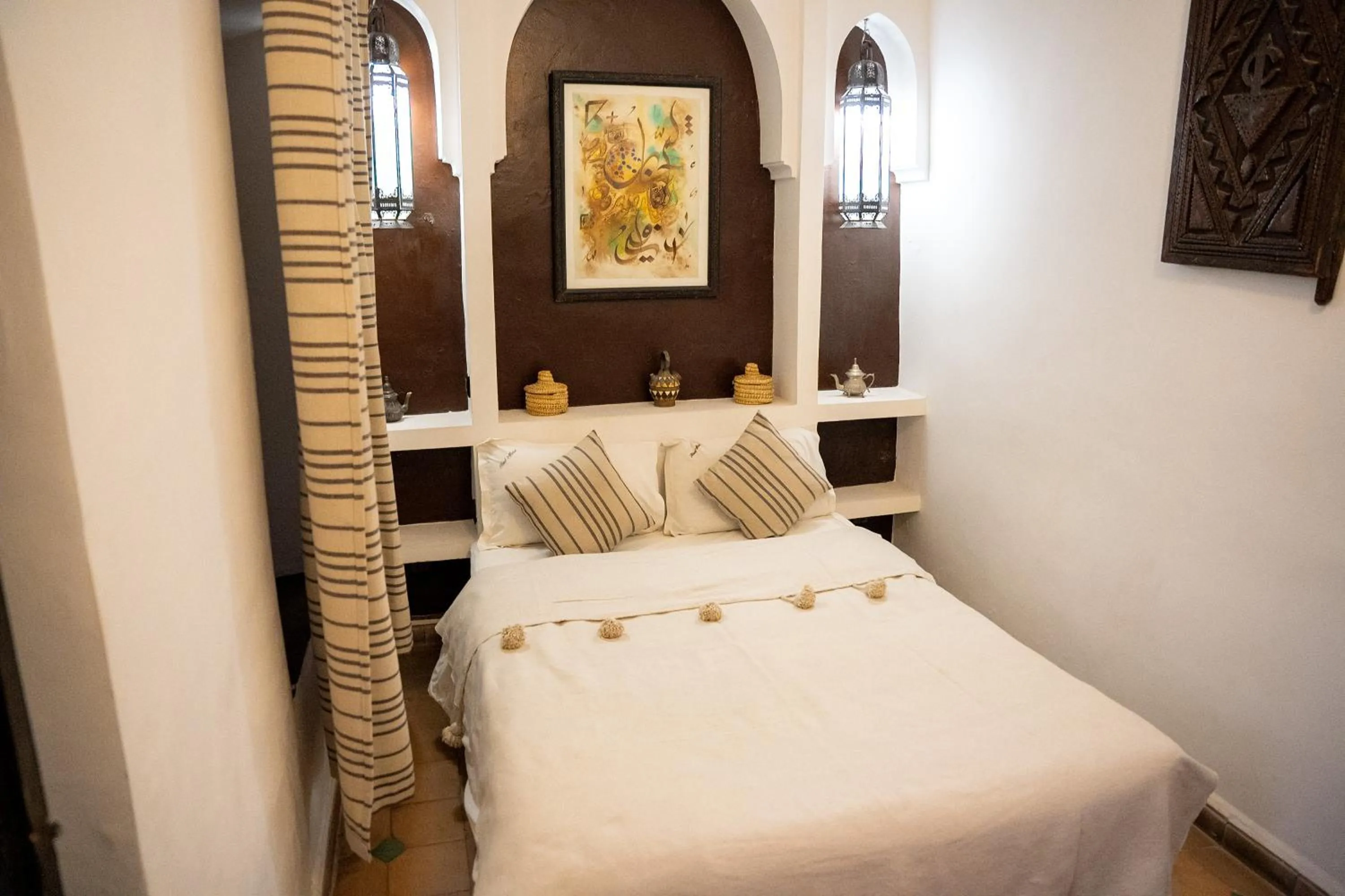 Bed in Riad Maud