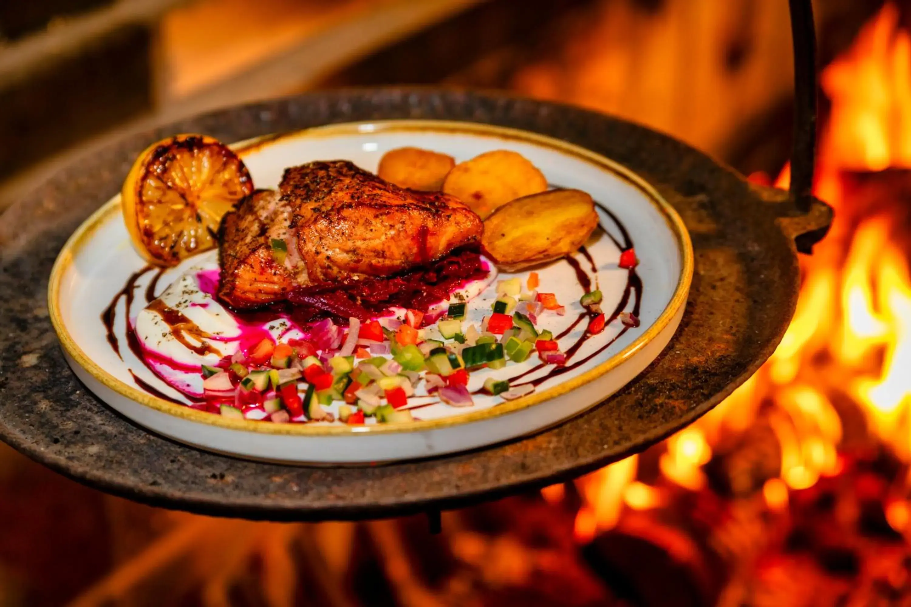 Food close-up in Old Orchard Inn Food close-up in Old Orchard Inn