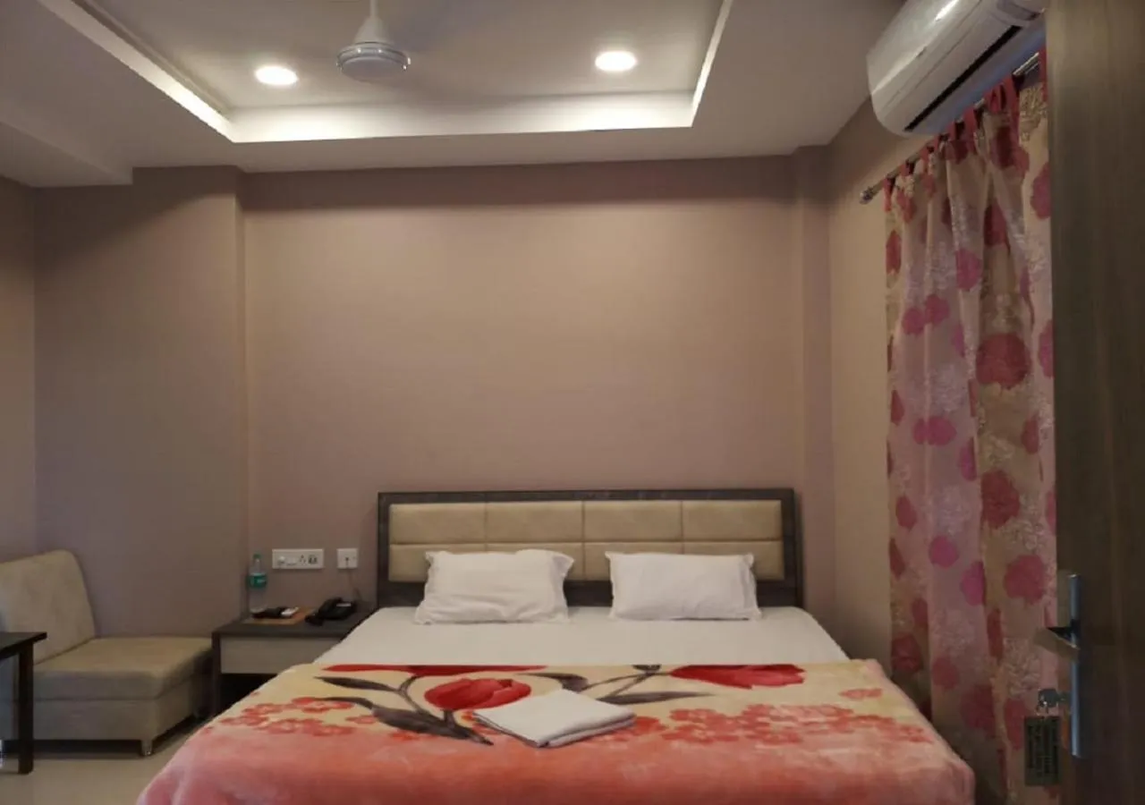 Bed in Hotel Raj Palace