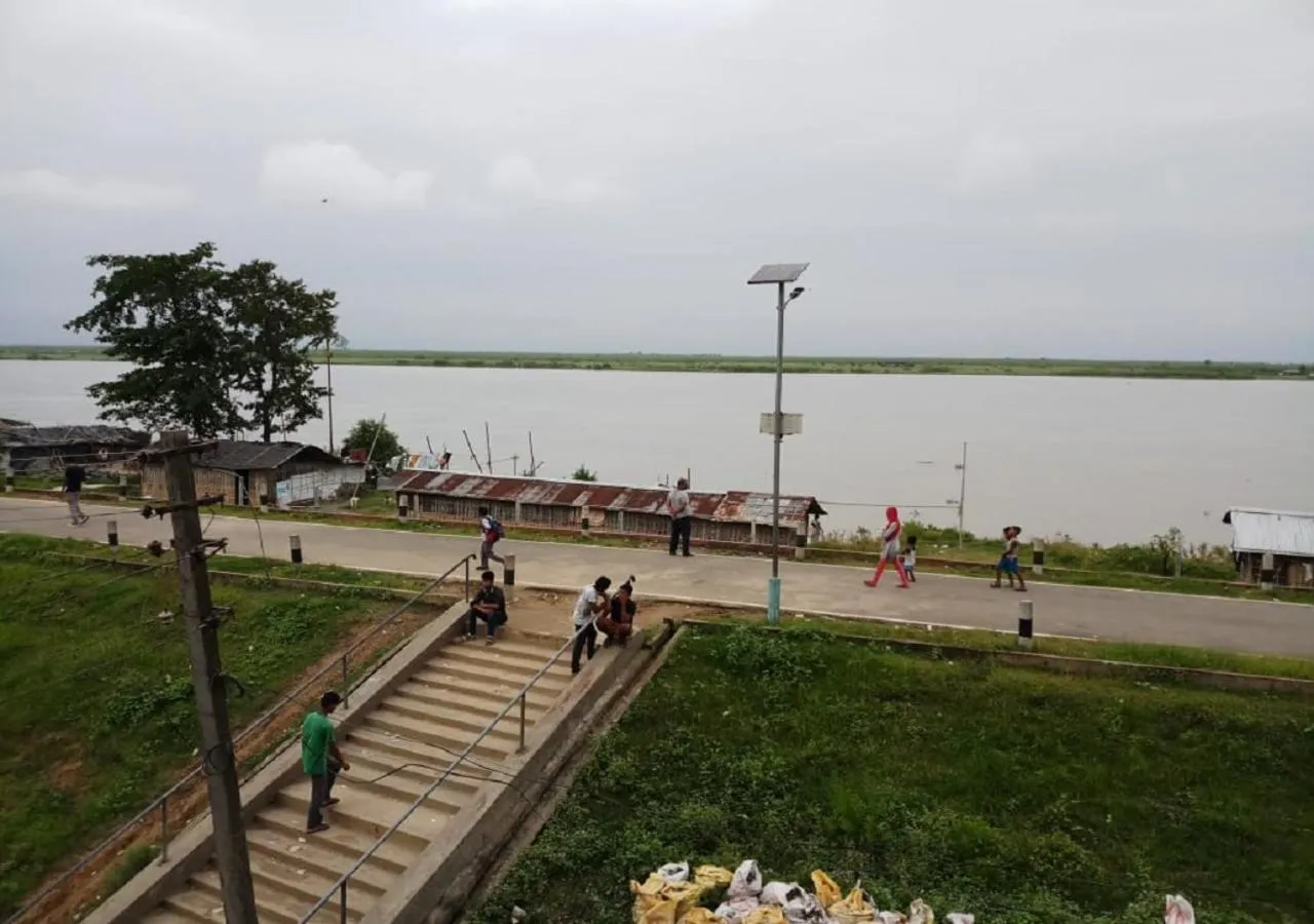 Lake view in Hotel Raj Palace