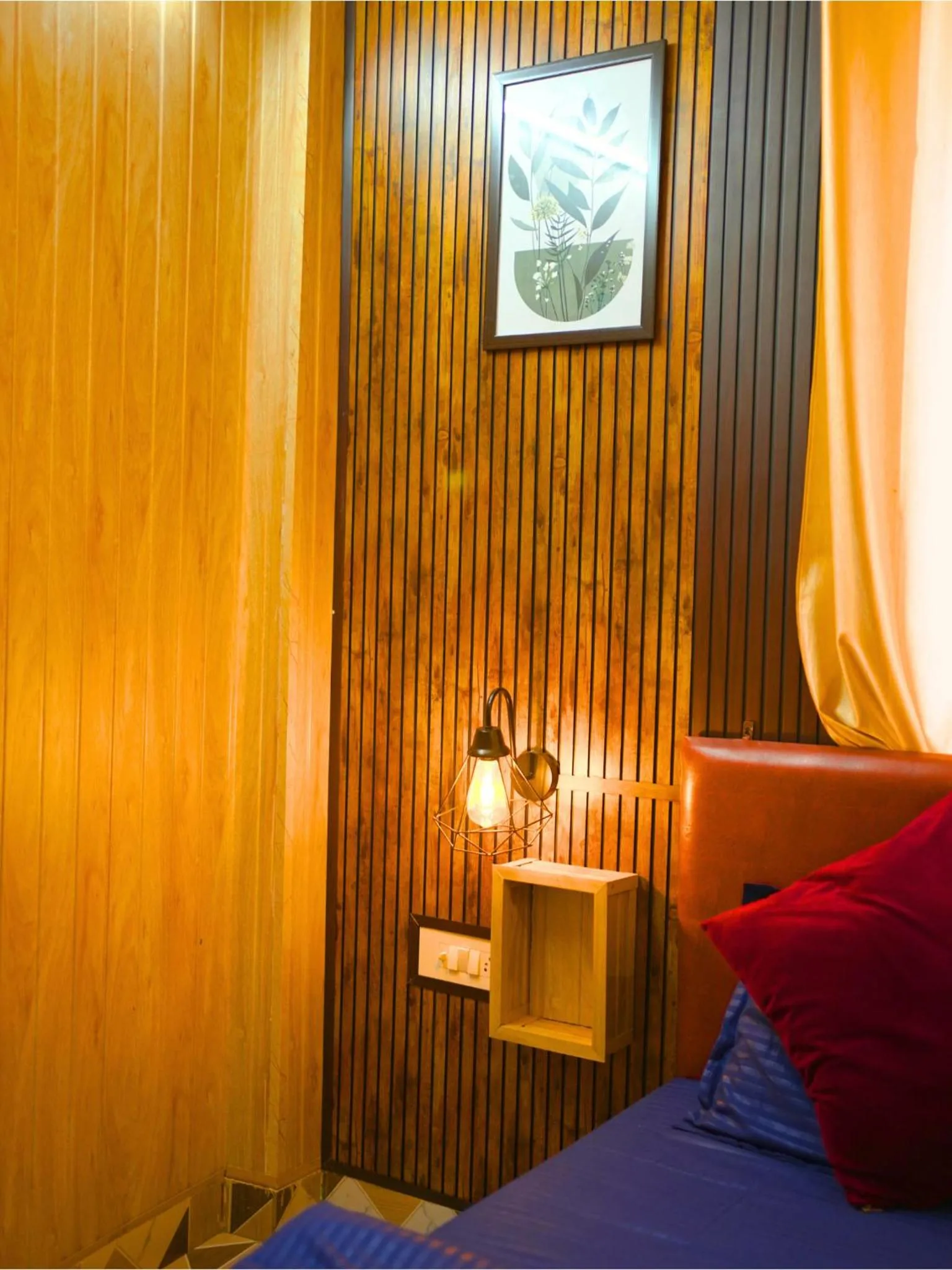 Bed in Skyard Hostel Rishikesh Laxman Jhula