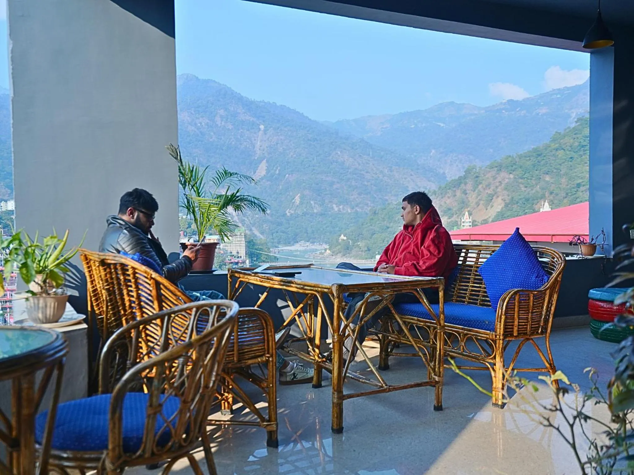 Day in Skyard Hostel Rishikesh Laxman Jhula