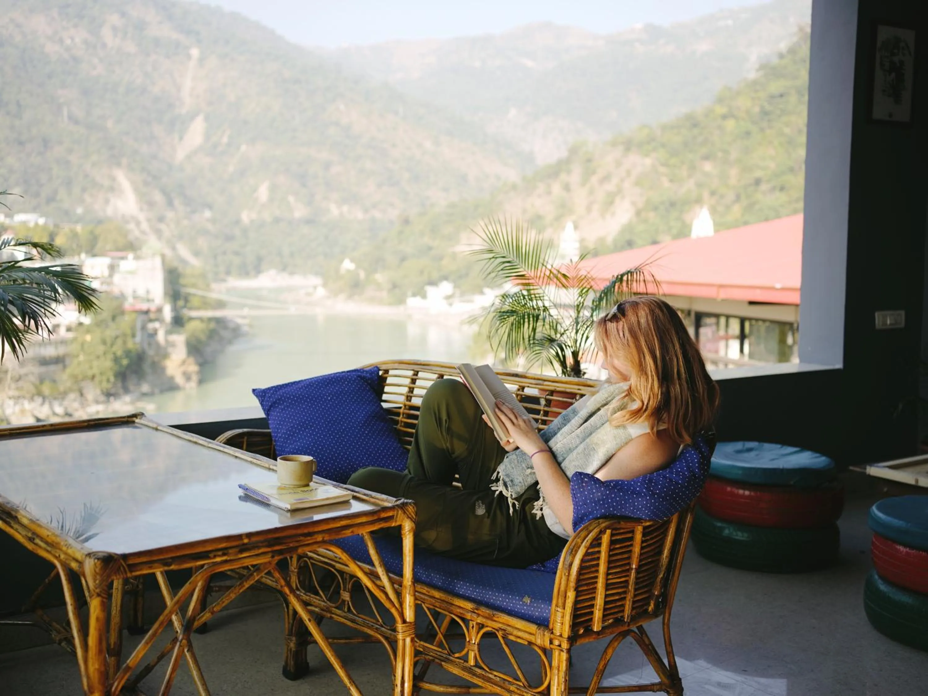 Day in Skyard Hostel Rishikesh Laxman Jhula