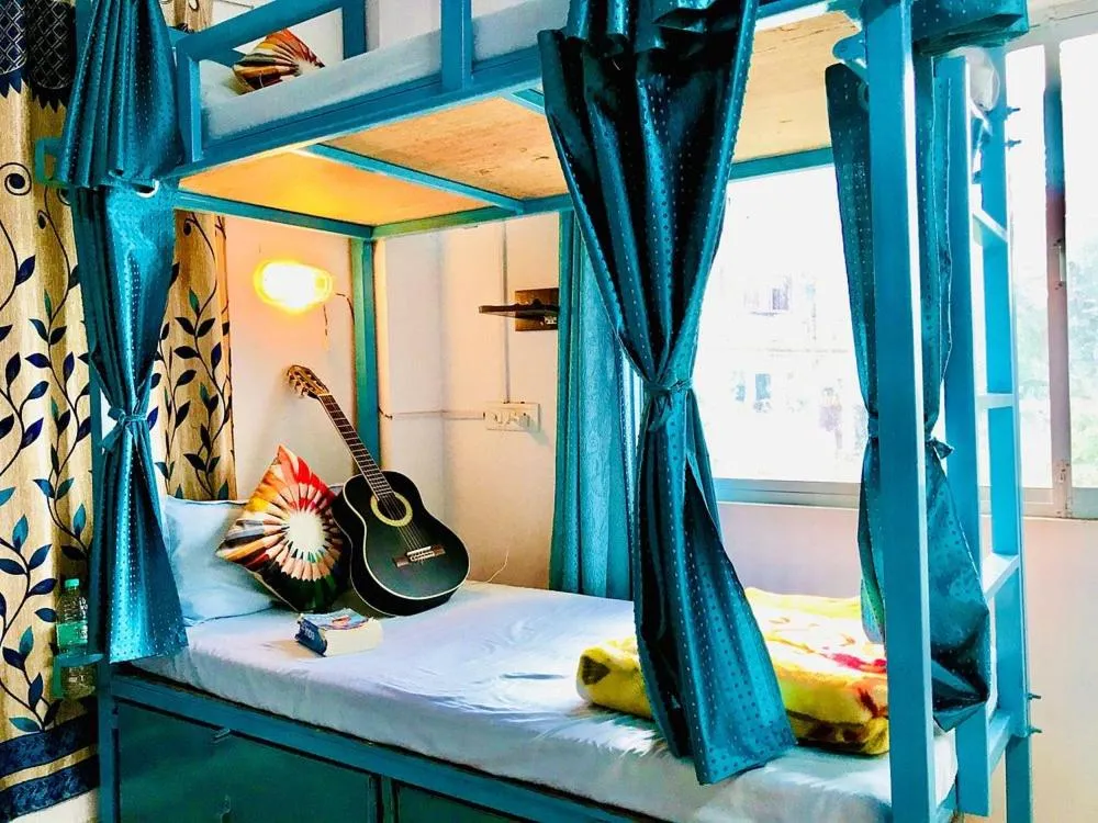 Photo of the whole room in Skyard Hostel Rishikesh Laxman Jhula