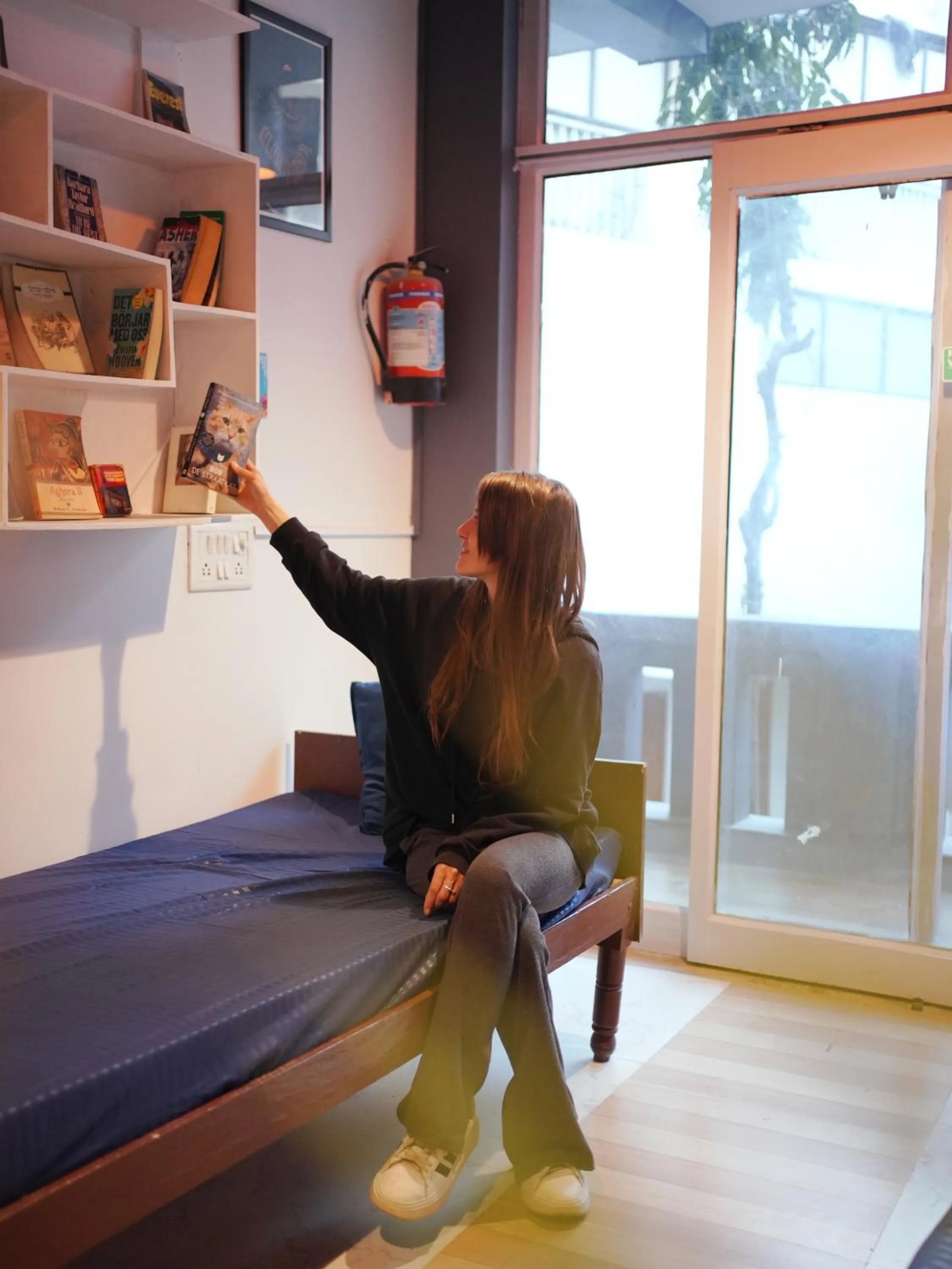 Bed in Skyard Hostel Rishikesh Laxman Jhula