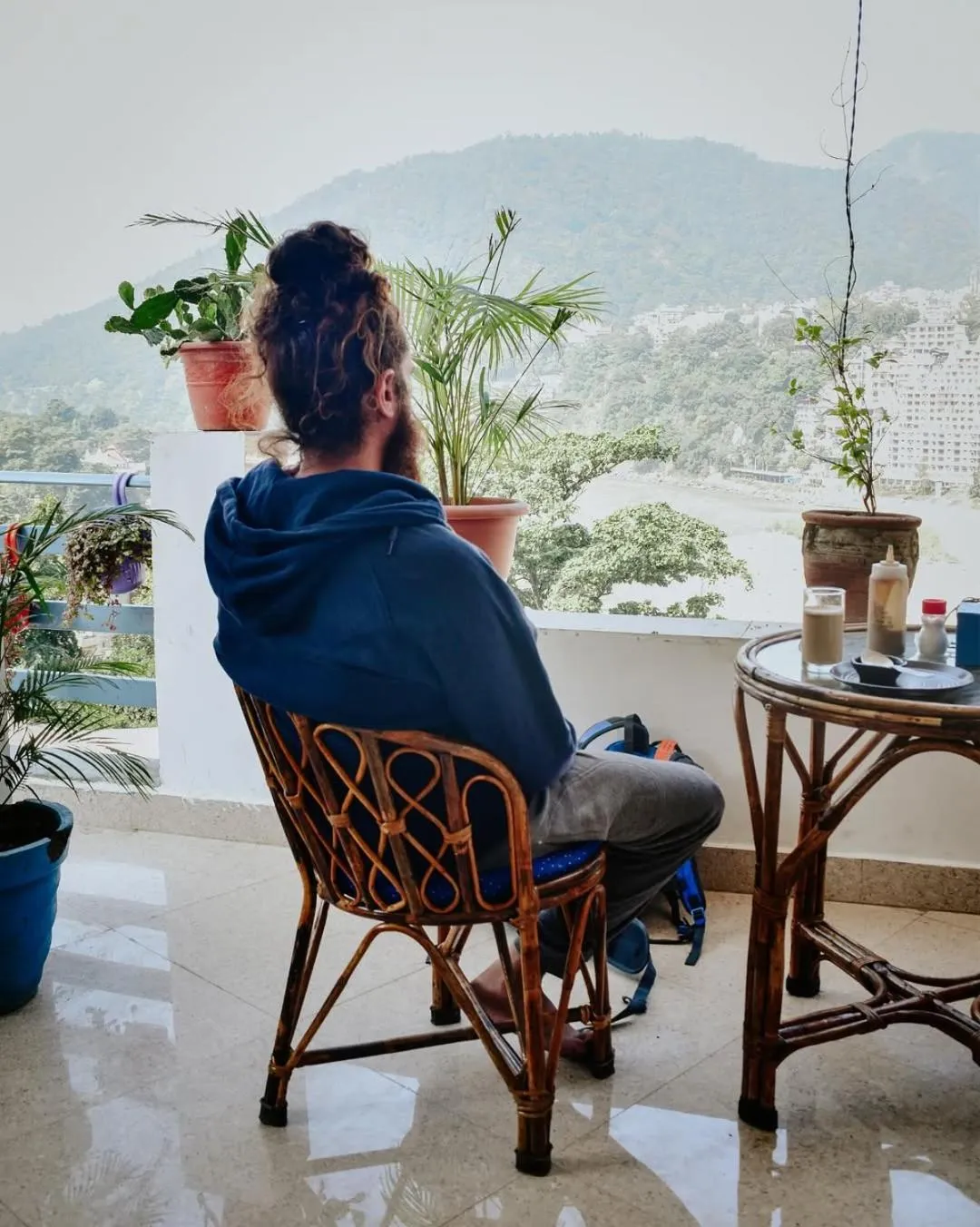 Day in Skyard Hostel Rishikesh Laxman Jhula