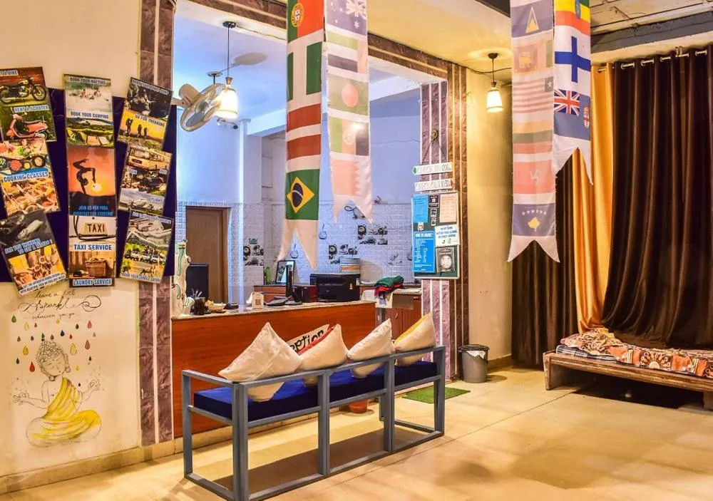 Bed in Skyard Hostel Rishikesh Laxman Jhula