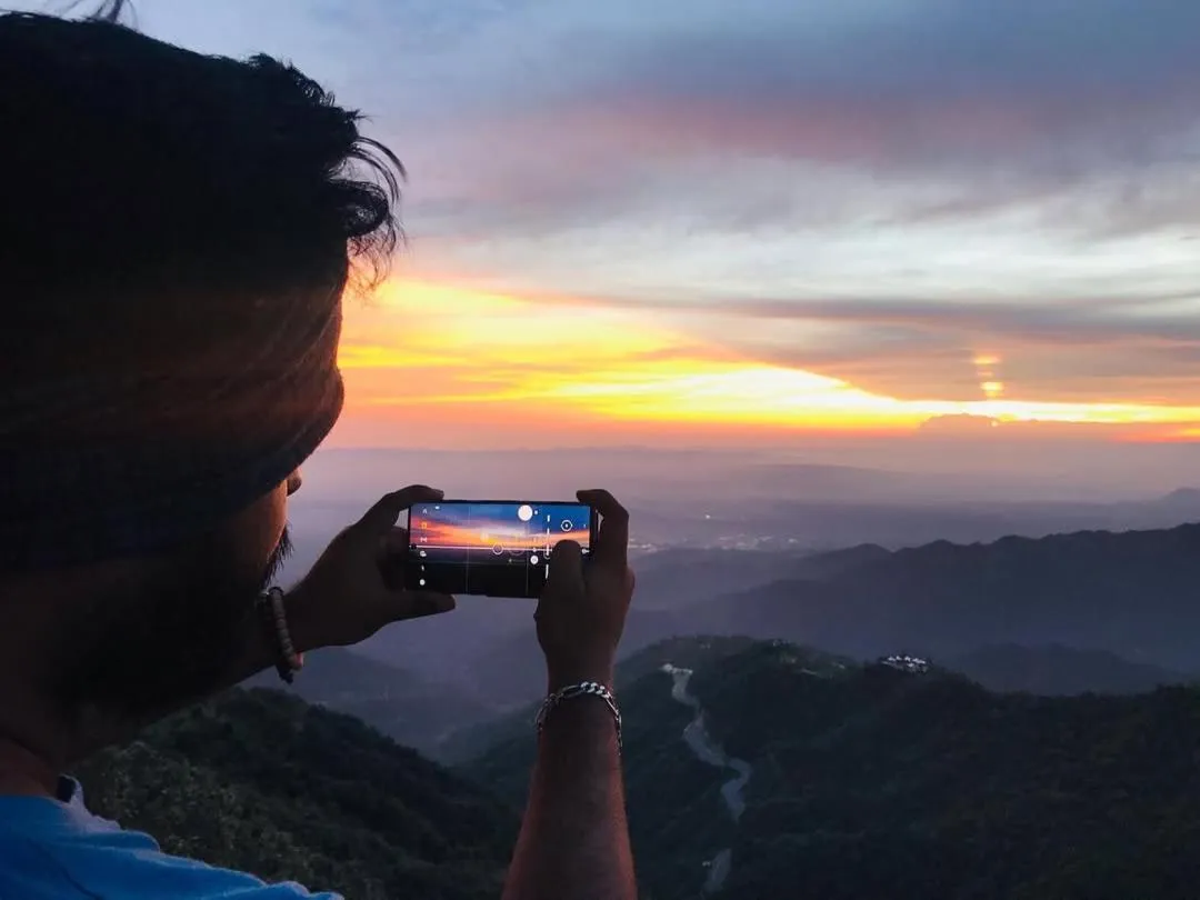 Natural landscape in Skyard Hostel Rishikesh Laxman Jhula