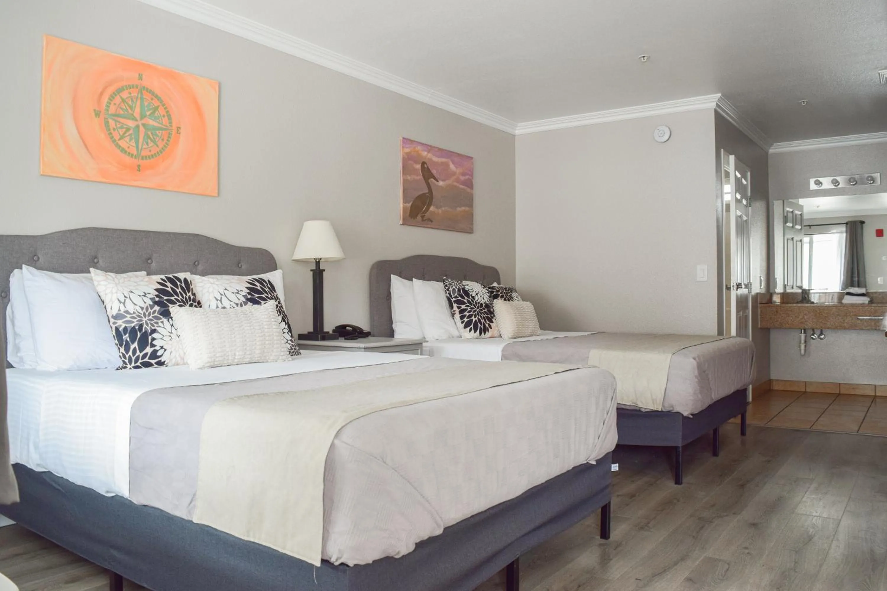 Bed in Dune Surfer Inn