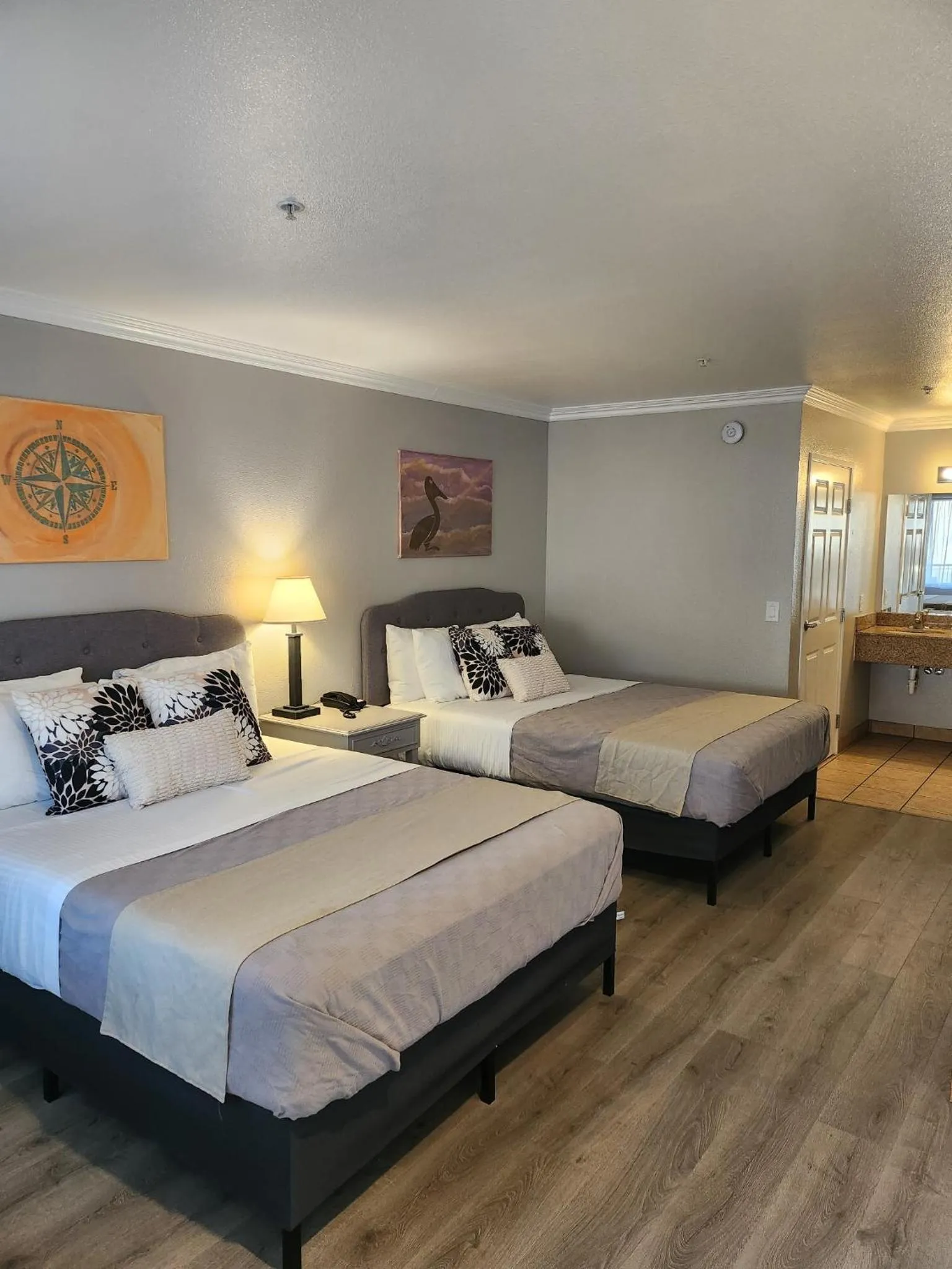 Bed in Dune Surfer Inn