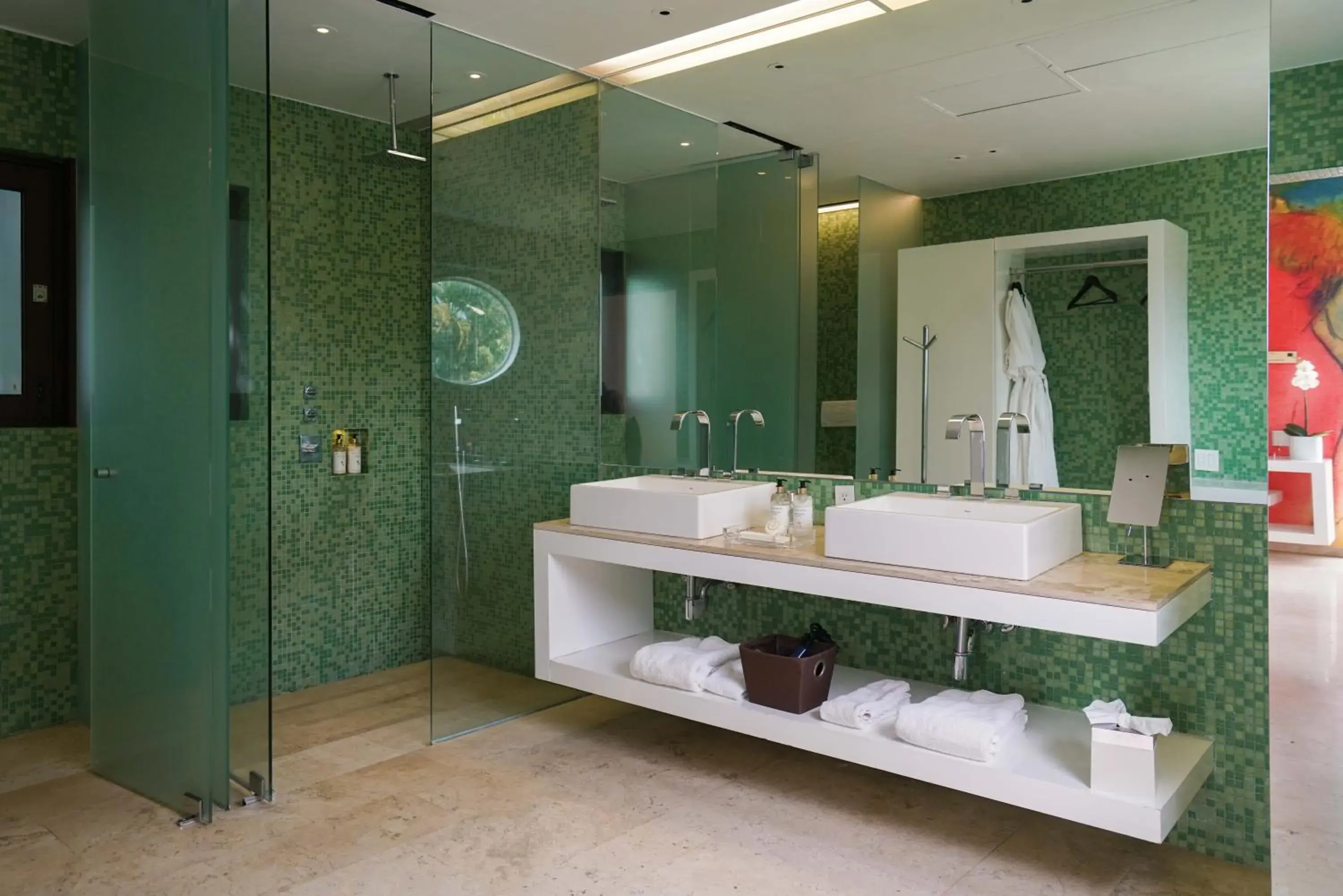 Bathroom in Anticavilla Hotel Restaurante & Spa Bathroom in Anticavilla Hotel Restaurante & Spa