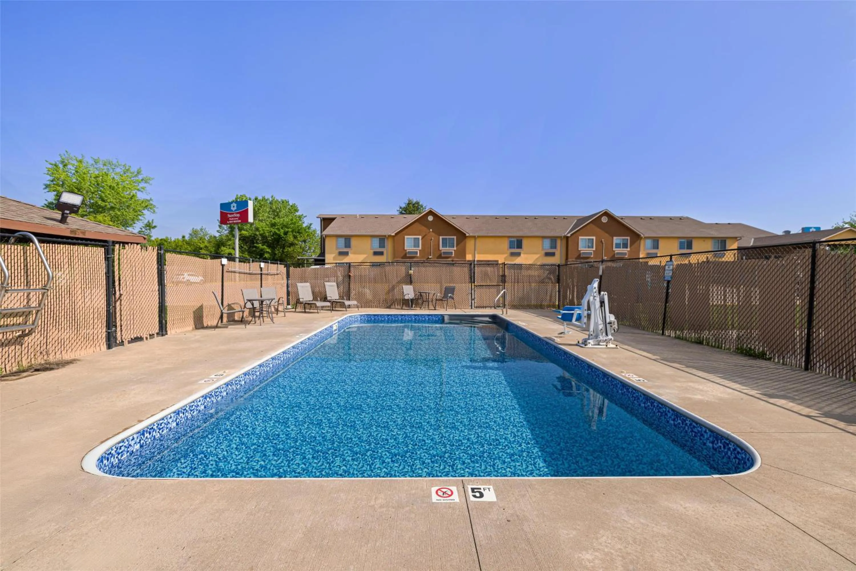 Pool view in SureStay Plus Hotel by Best Western Kearney