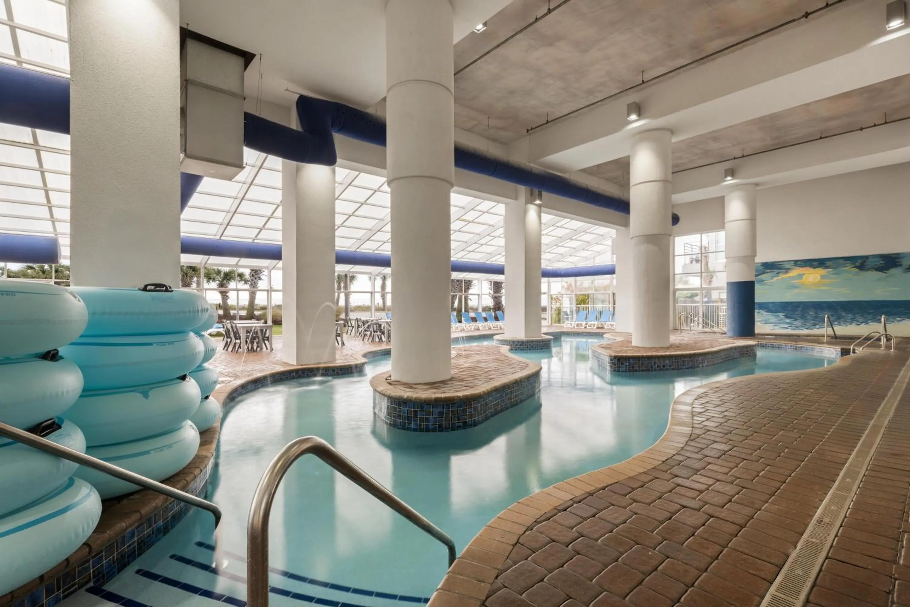 Pool view in Homewood Suites by Hilton Myrtle Beach Oceanfront