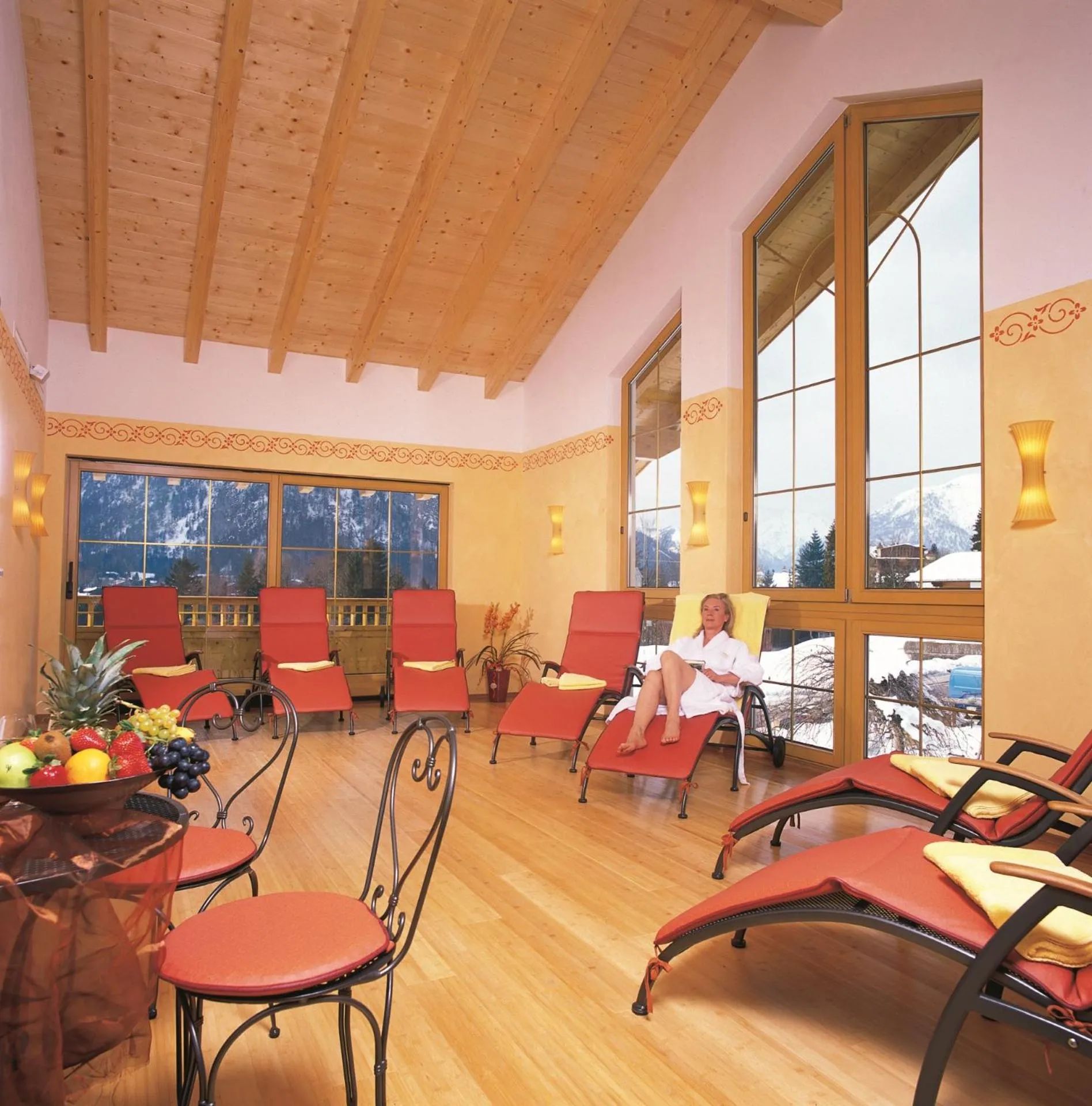 Spa and wellness centre/facilities in Hotel Huber Hochland