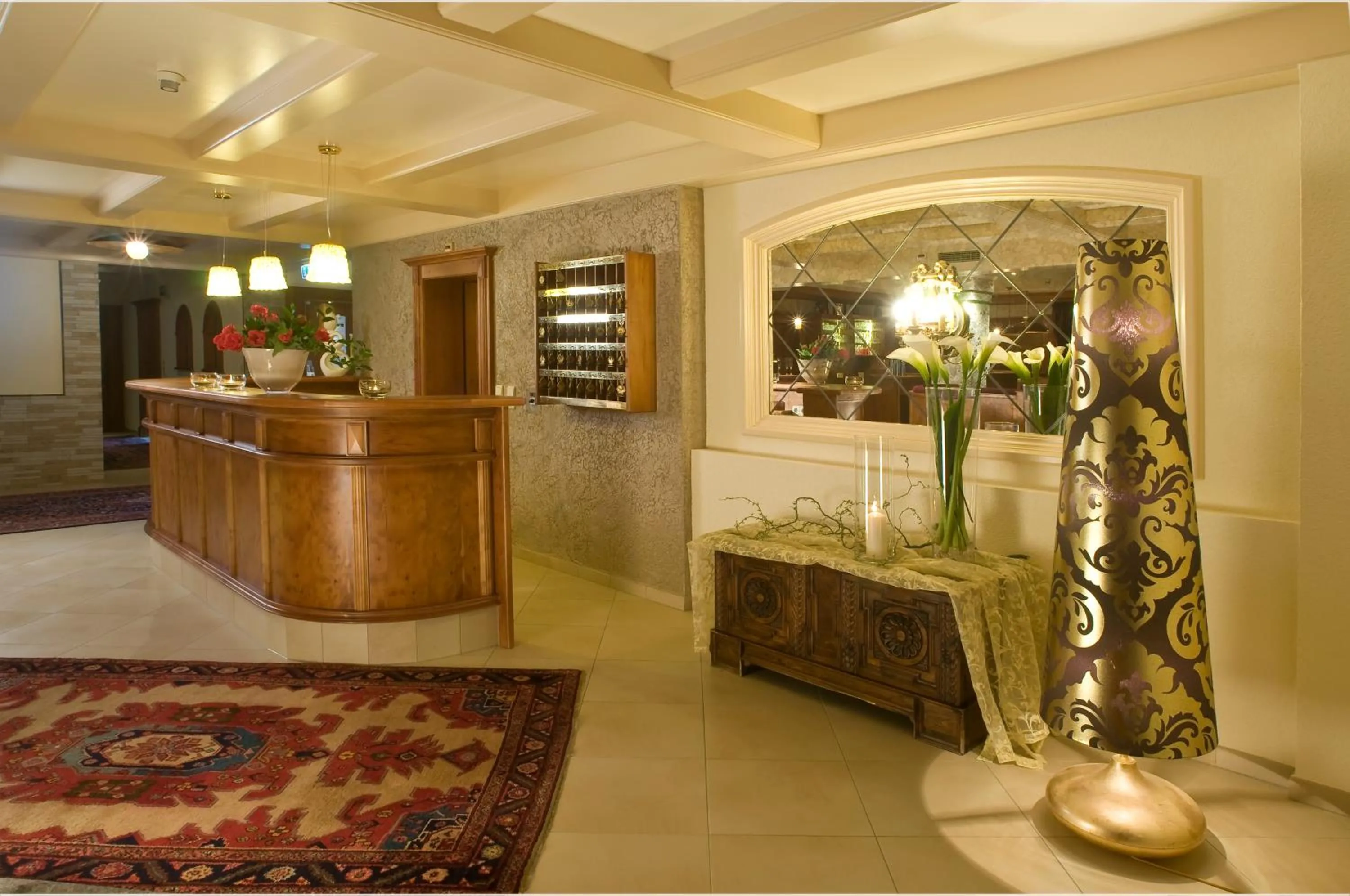 Lobby or reception in Hotel Huber Hochland