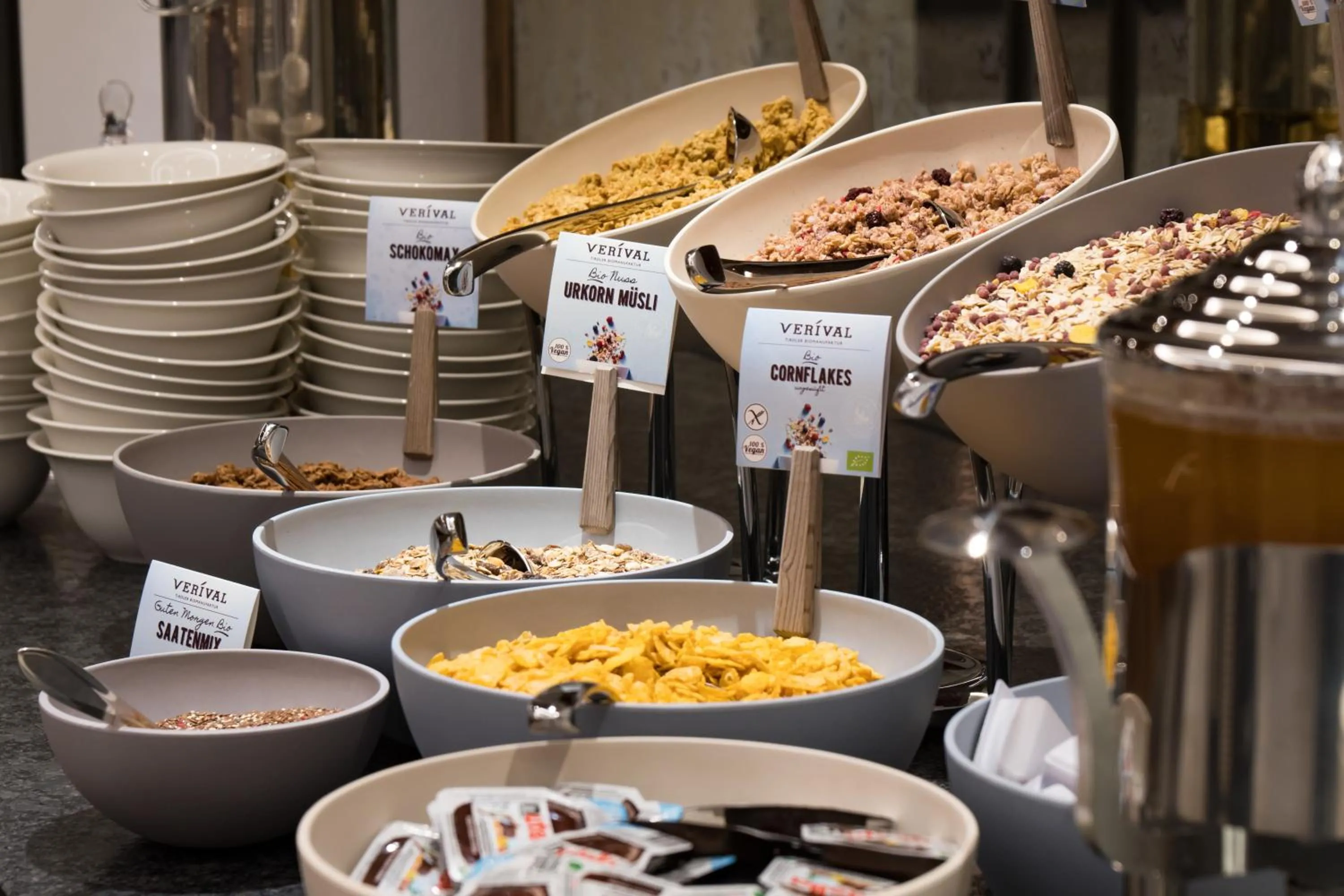 Buffet breakfast in Hotel Huber Hochland