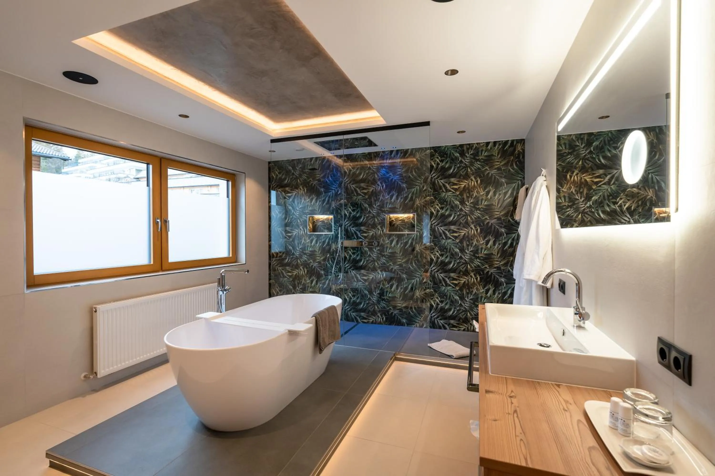 Bathroom in Hotel Huber Hochland