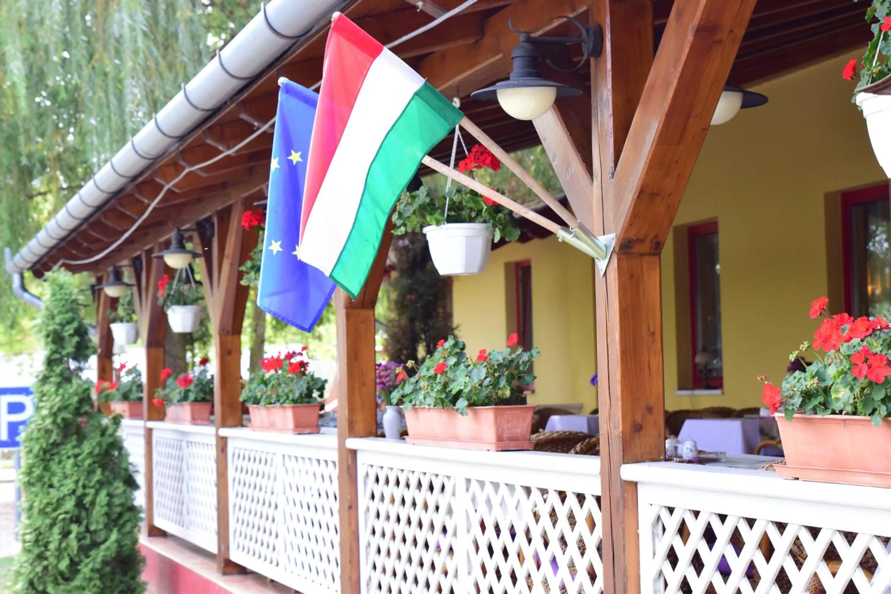 Balcony/Terrace in Hotel Bíbic és Tüskevár Étterem és Horgásztó