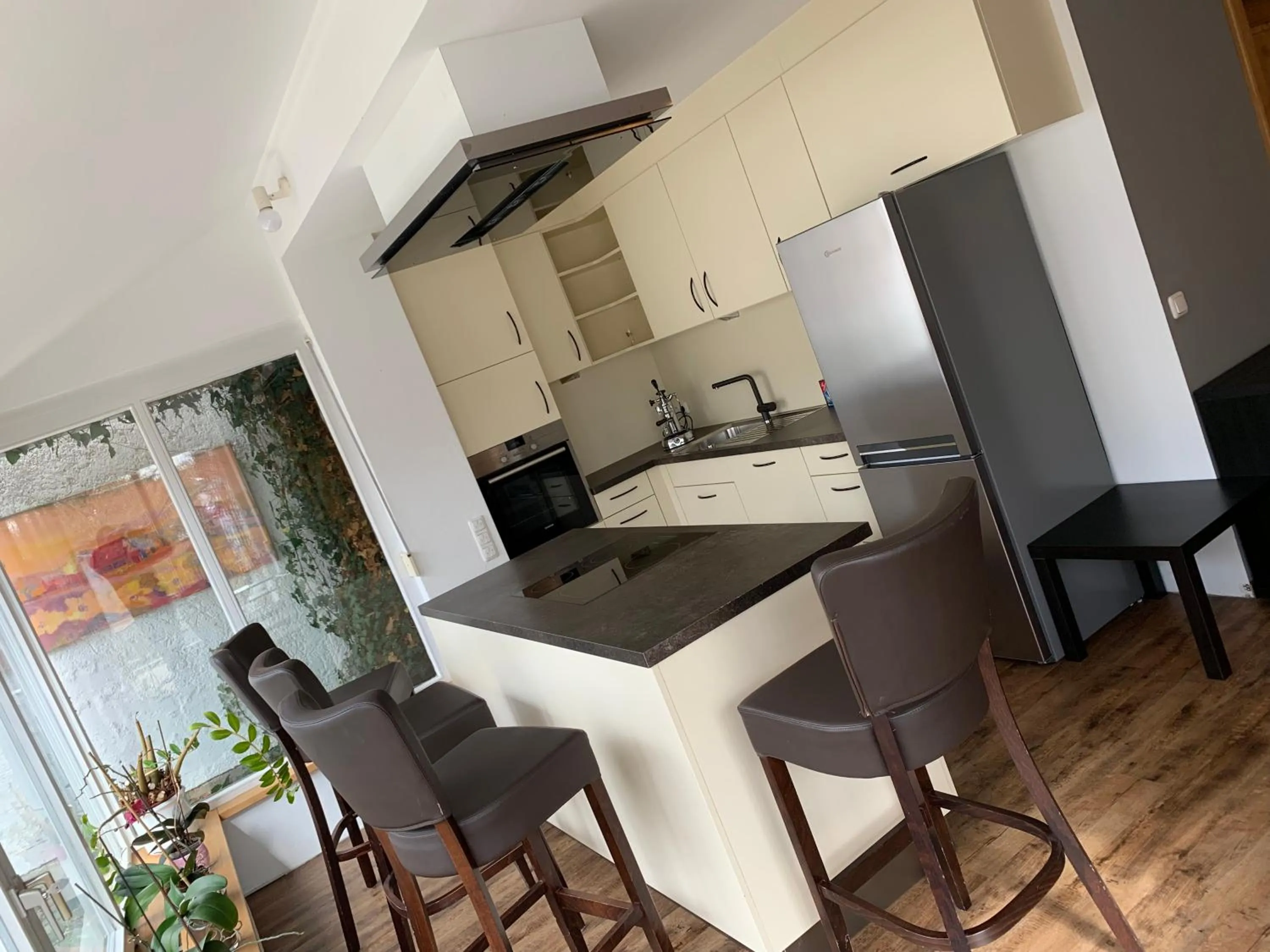 Kitchen or kitchenette in Hotel Seeluna am Klostersee