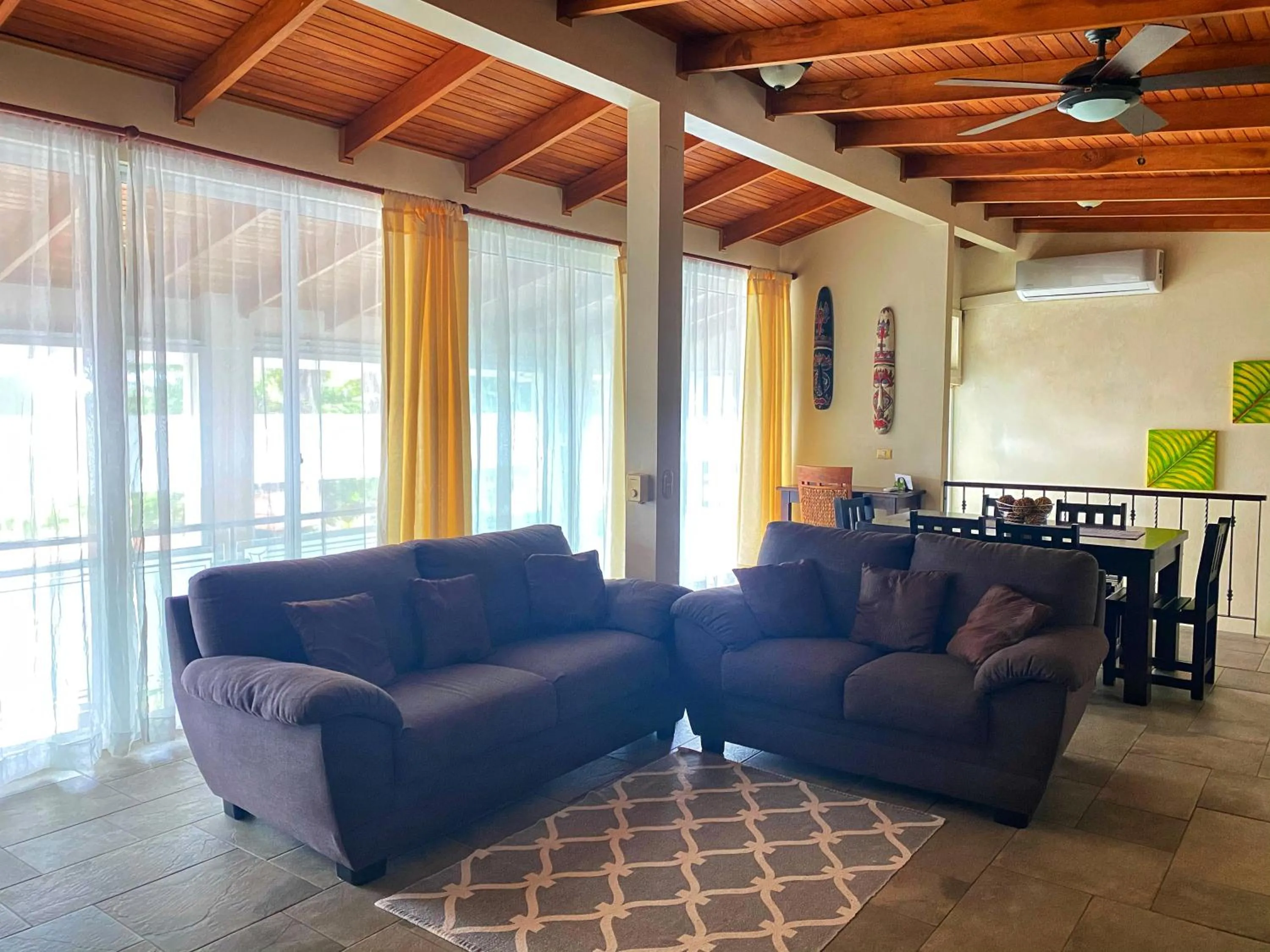 Living room in The Falls at Manuel Antonio