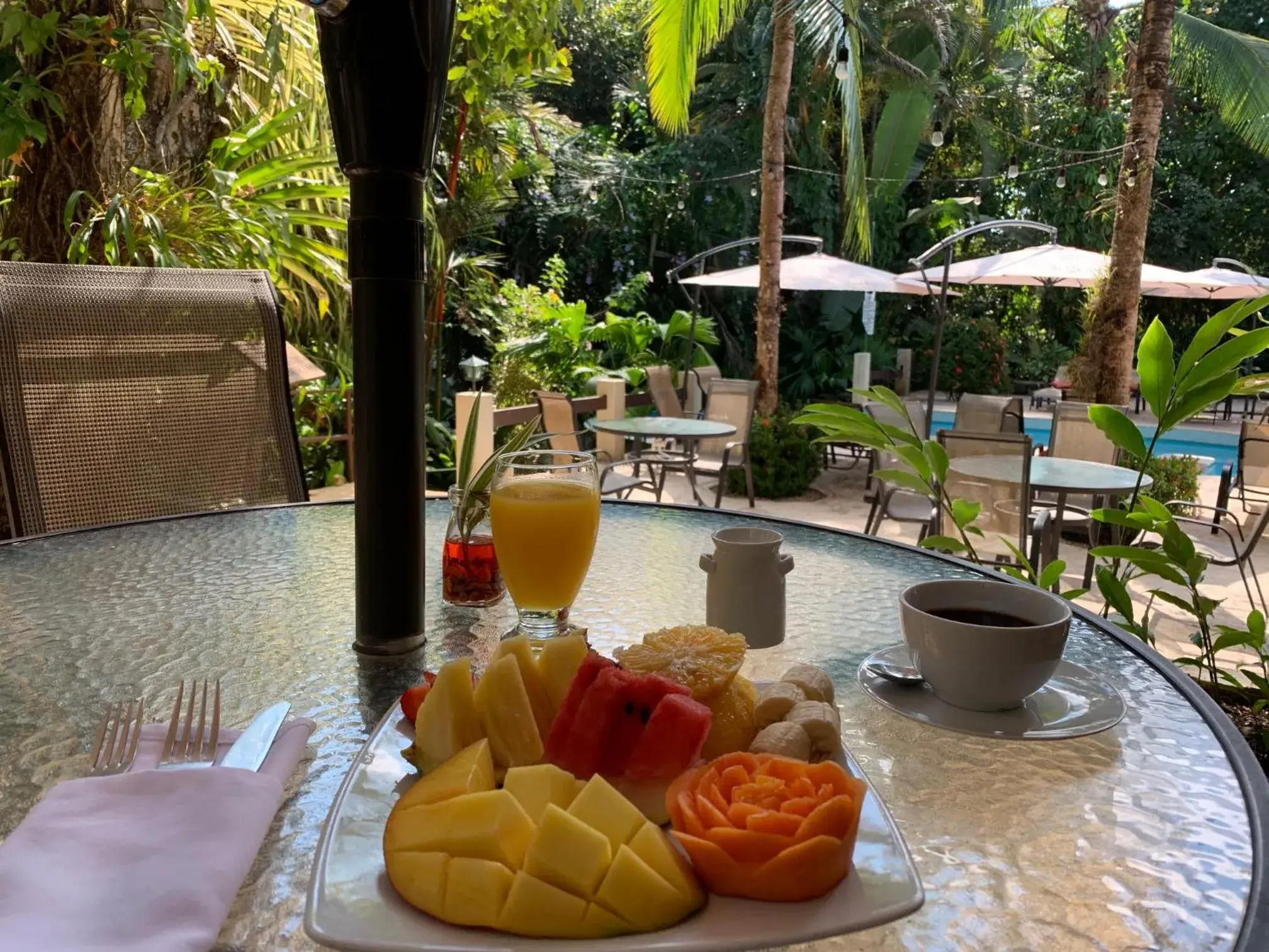 Breakfast in The Falls at Manuel Antonio Breakfast in The Falls at Manuel Antonio