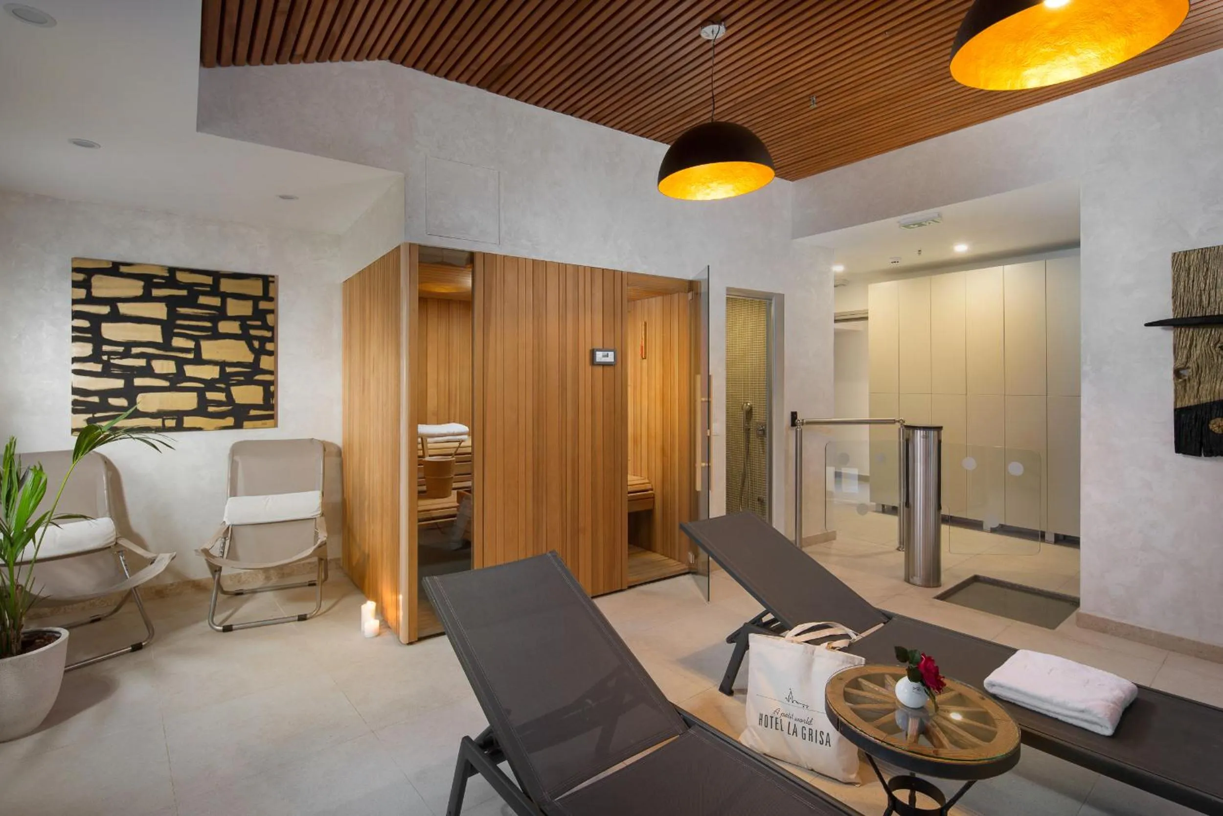 Sauna in Hotel La Grisa