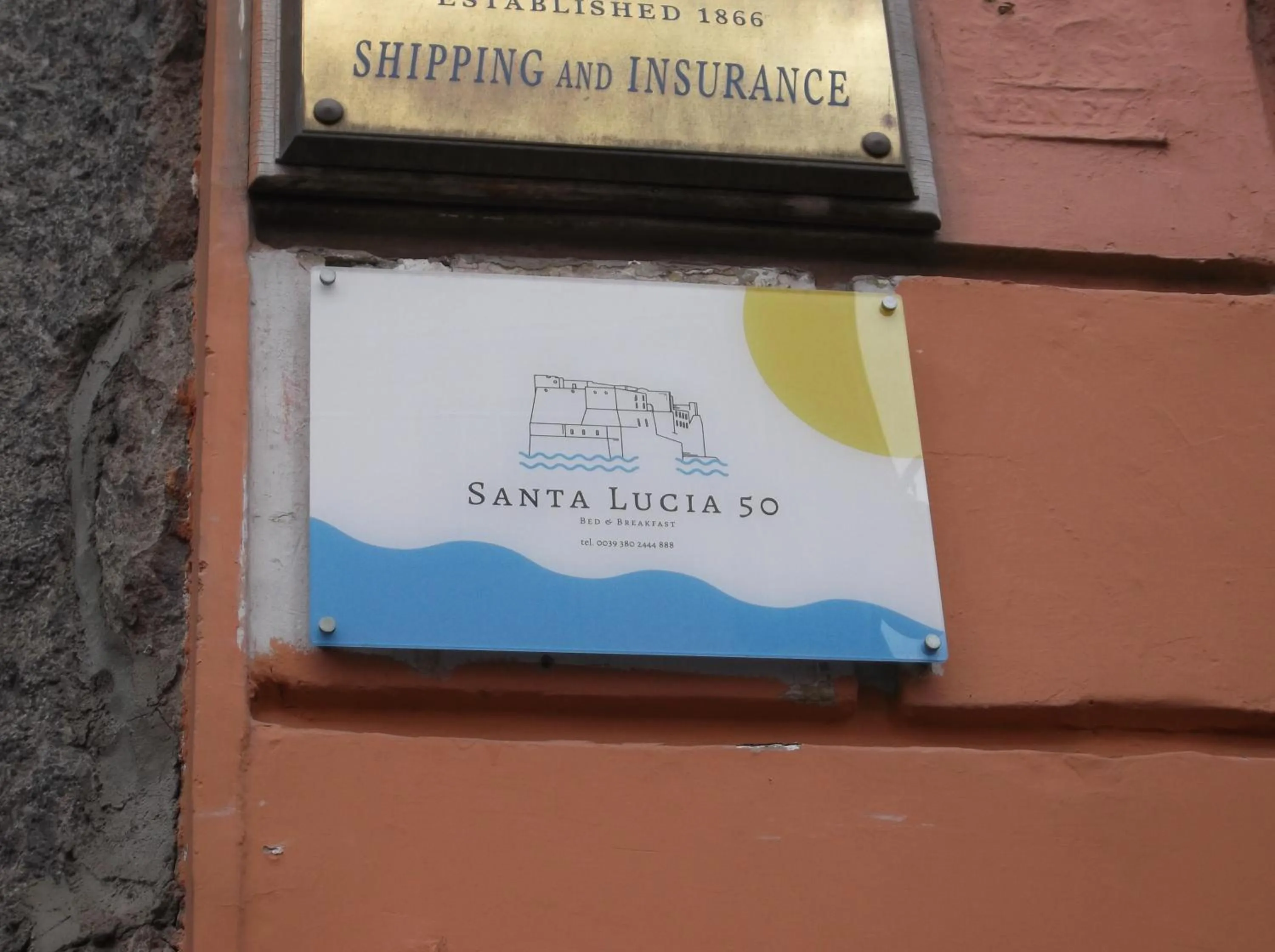 Logo/Certificate/Sign in Santa Lucia 50